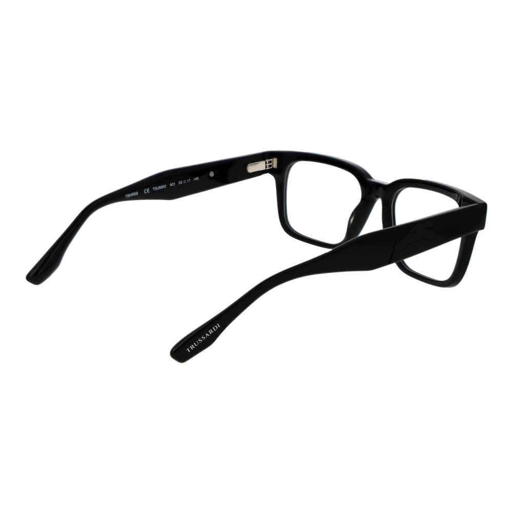 Trussardi Black Acetate Glasses (Frames) Trussardi
