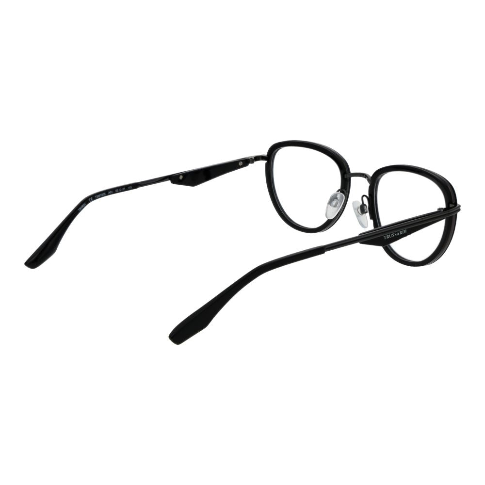 Trussardi Black Metal & Plastic Glasses (Frames) Trussardi