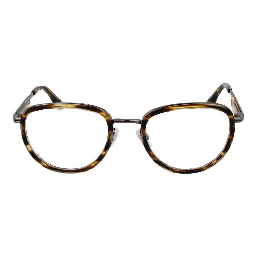 Trussardi Brown Metal & Plastic Glasses (Frames) Trussardi