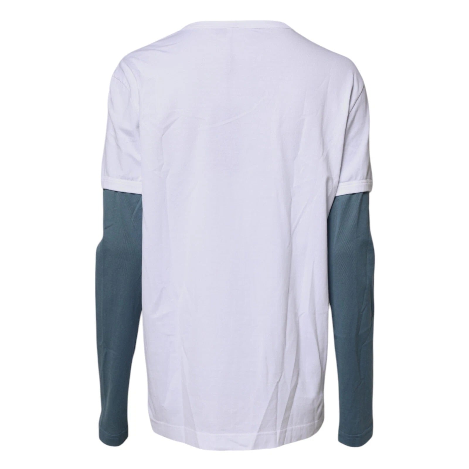 Dolce & Gabbana White Graphic Print Cotton Crew Neck T-shirt Dolce & Gabbana