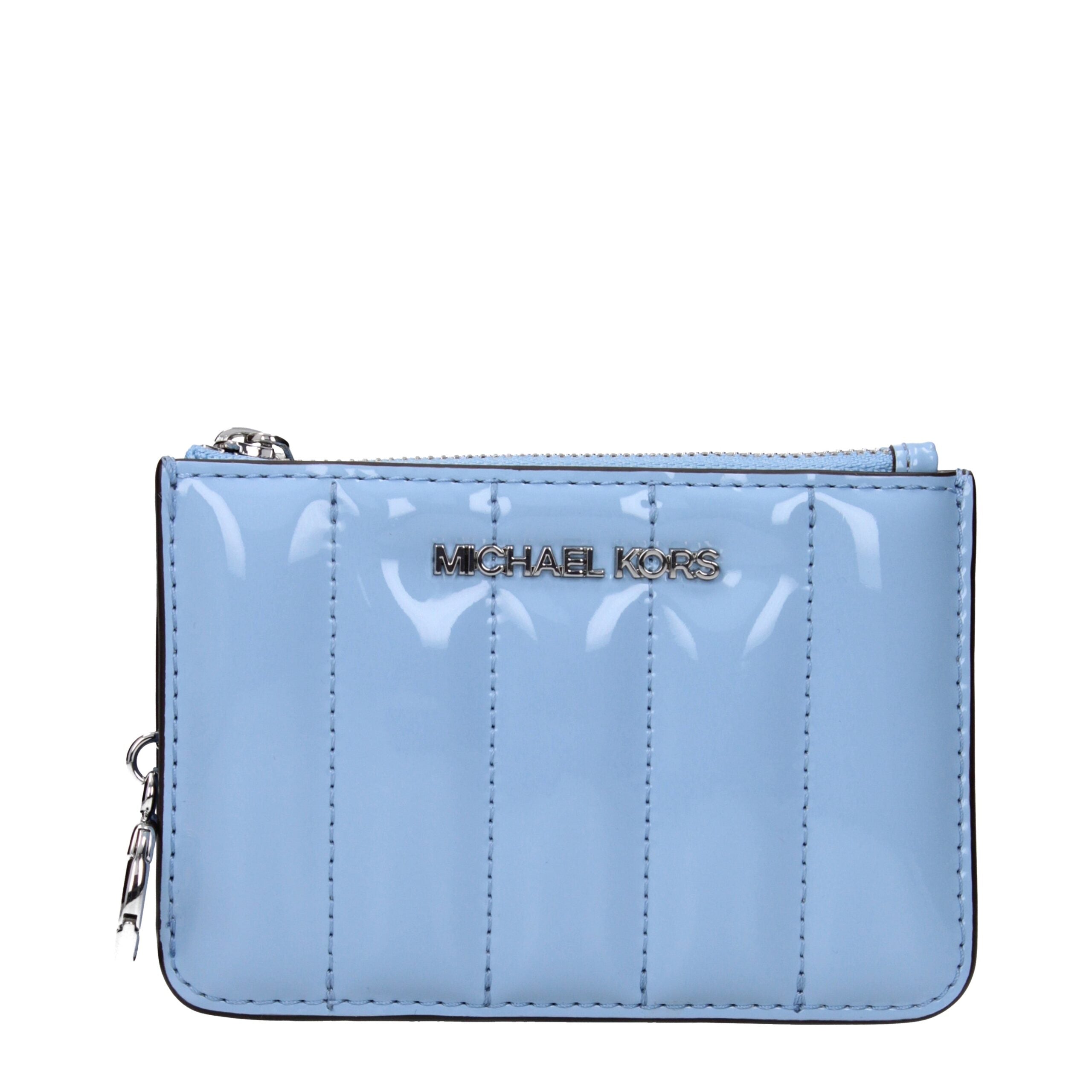 Michael Kors Light Blue Leather Wallet Michael Kors