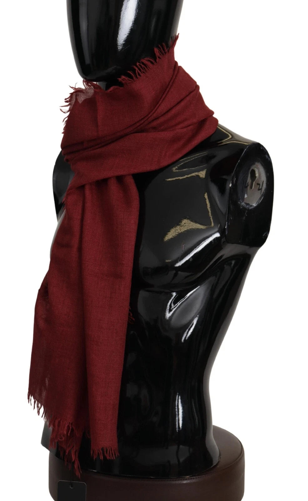 Dolce & Gabbana Red DG Crown Cashmere Silk Shawl Fringe Wrap Scarf Dolce & Gabbana
