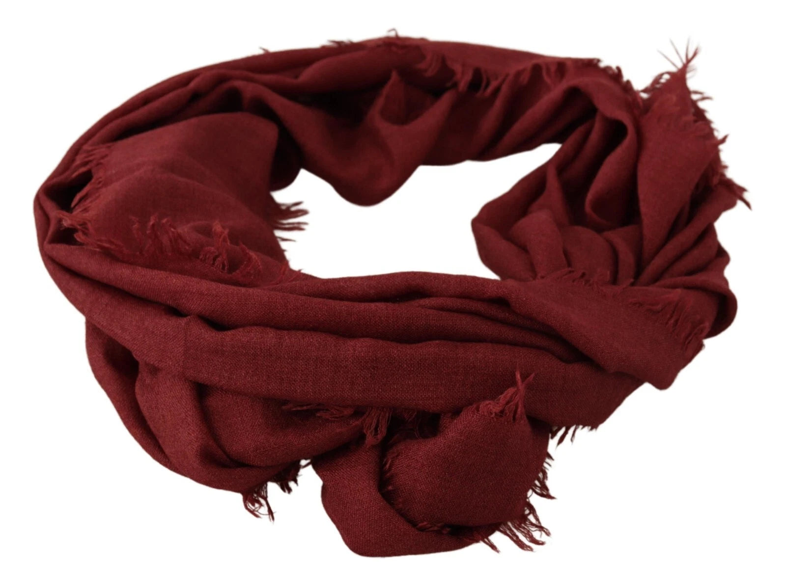 Dolce & Gabbana Red DG Crown Cashmere Silk Shawl Fringe Wrap Scarf Dolce & Gabbana