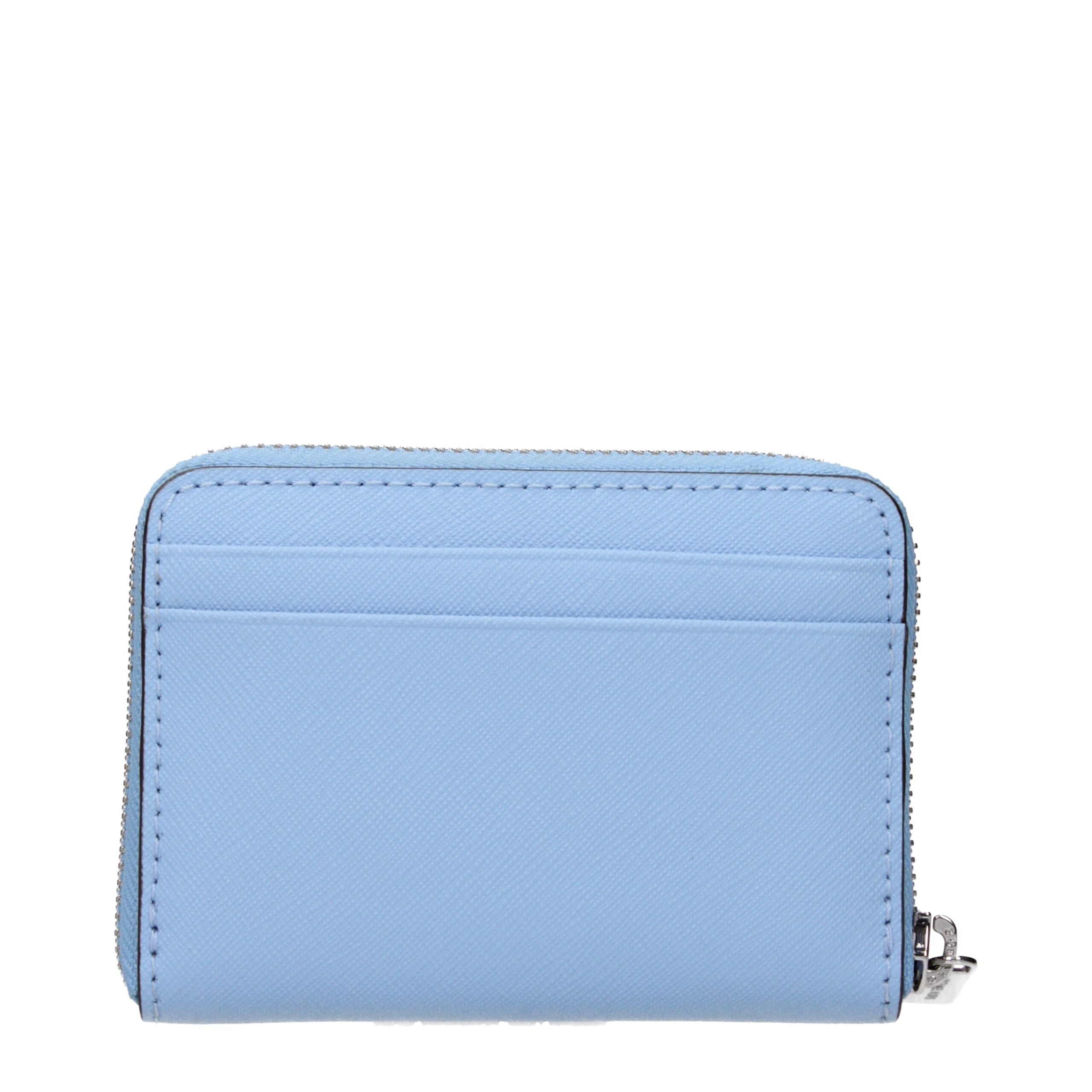 Michael Kors Light Blue Leather Cardholder Michael Kors