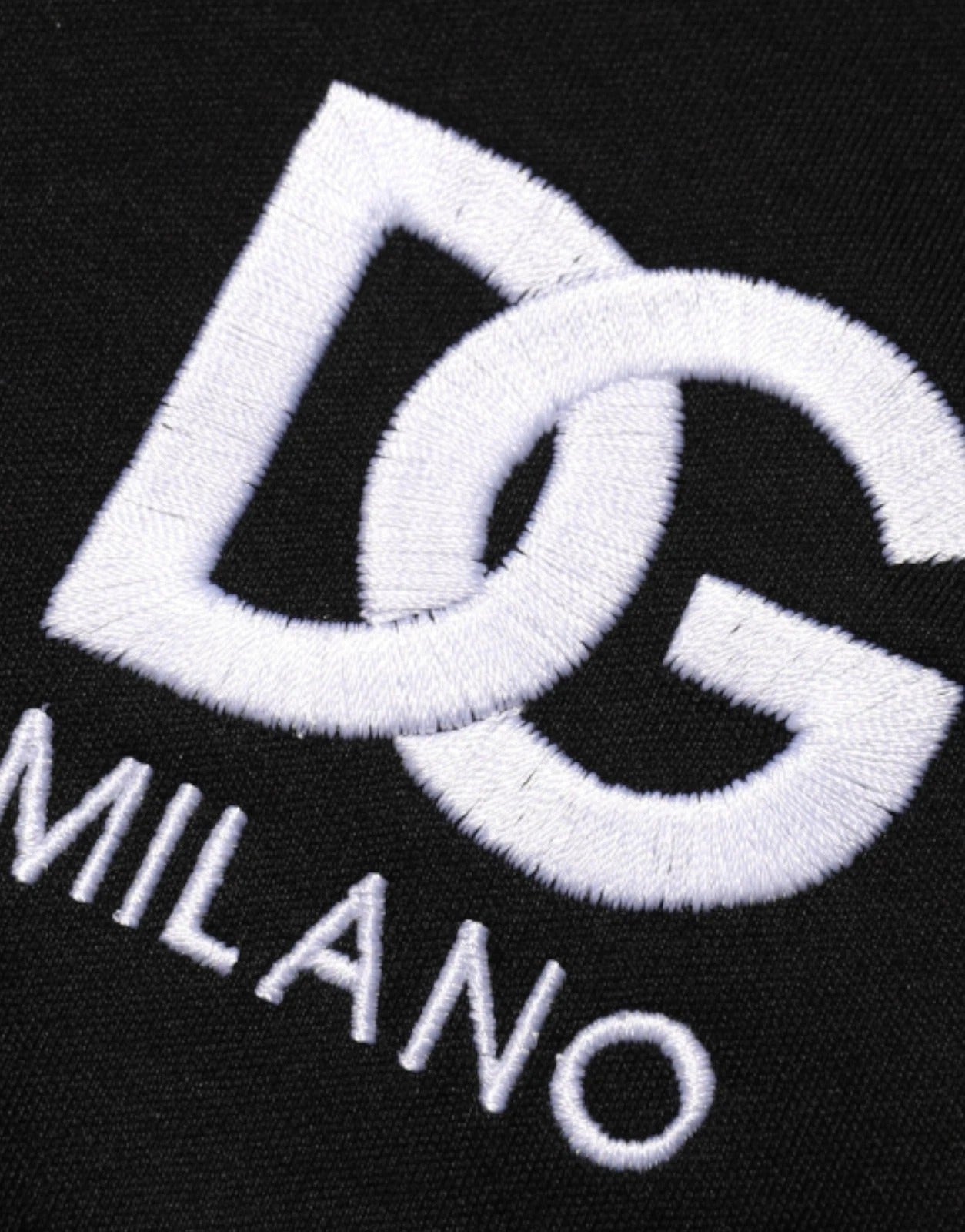 Dolce & Gabbana Black Cotton DG Logo Embroidery Top  T-shirt Dolce & Gabbana