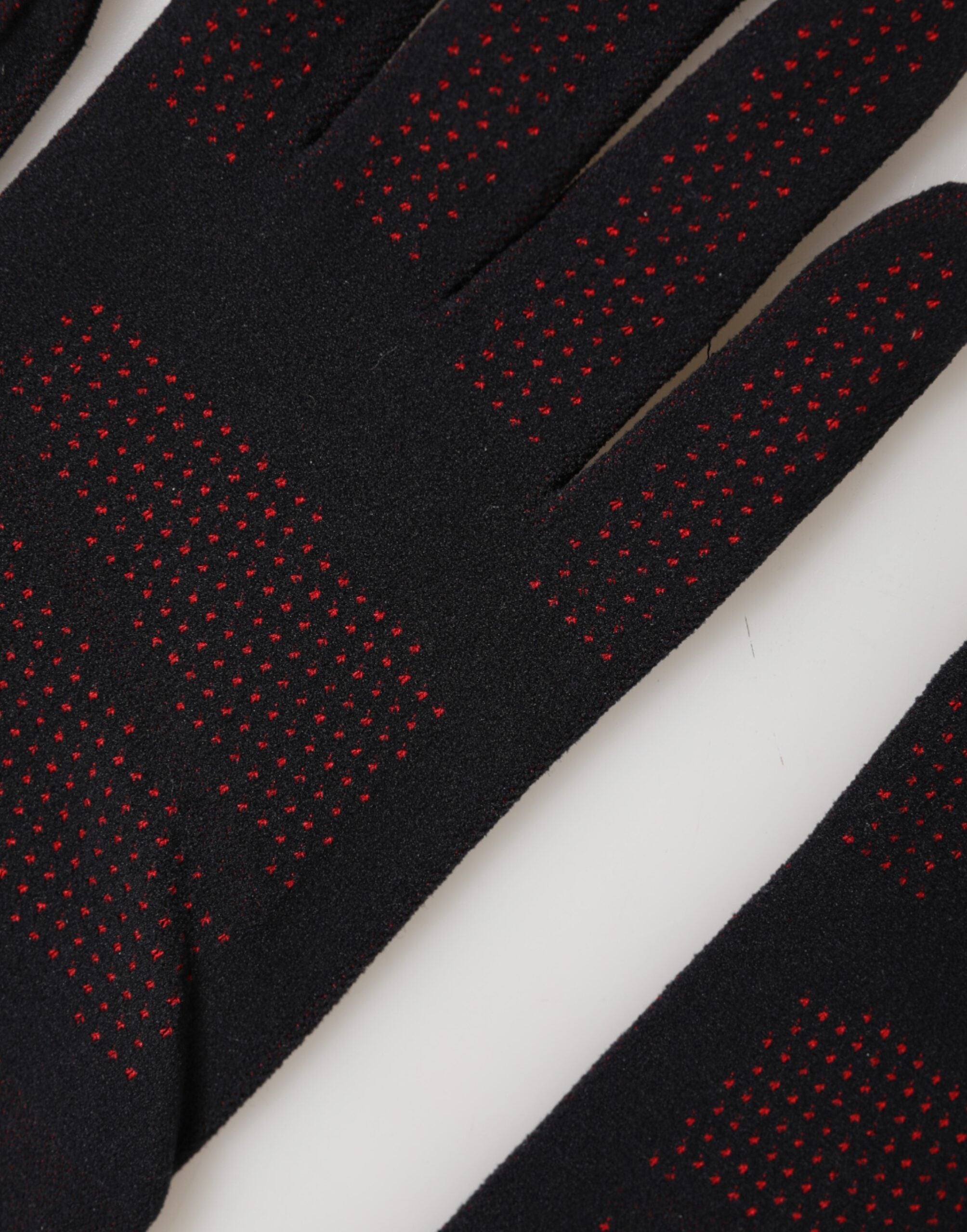 Dolce & Gabbana Black DG Logo Cotton Hands Mitten Men Gloves Dolce & Gabbana
