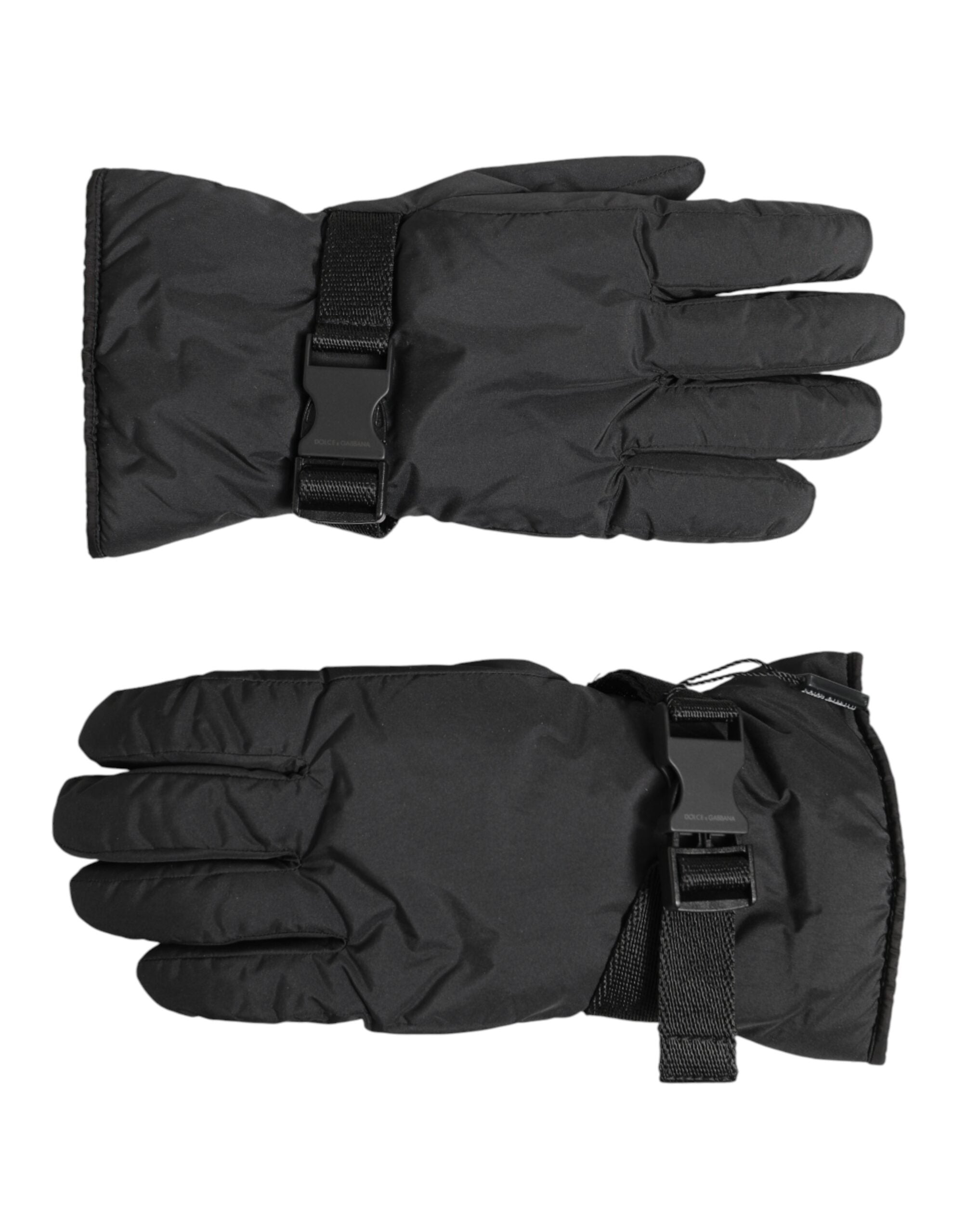 Dolce & Gabbana Black Windproof Ski Winter Warm Non Slip Gloves Dolce & Gabbana