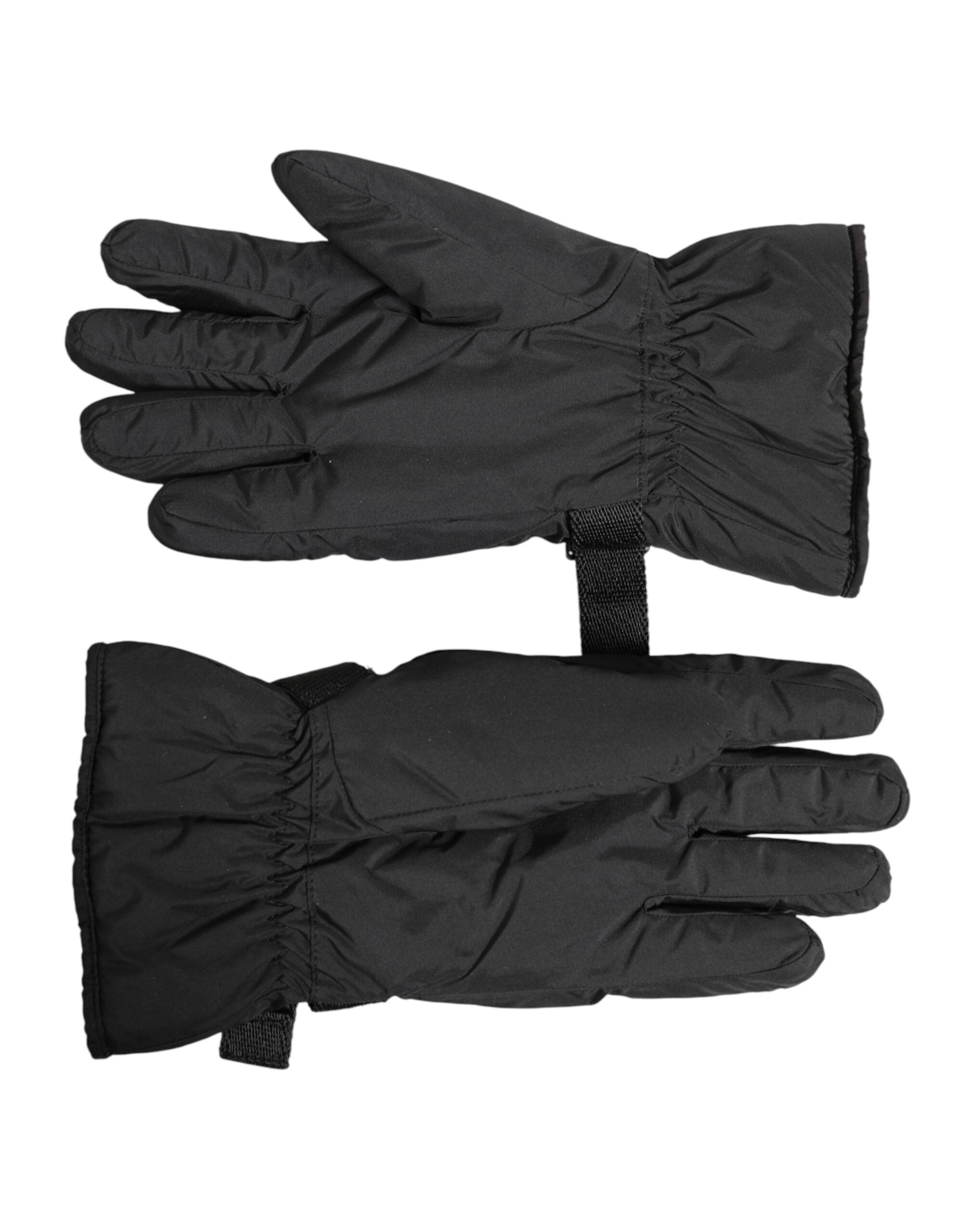 Dolce & Gabbana Black Windproof Ski Winter Warm Non Slip Gloves Dolce & Gabbana