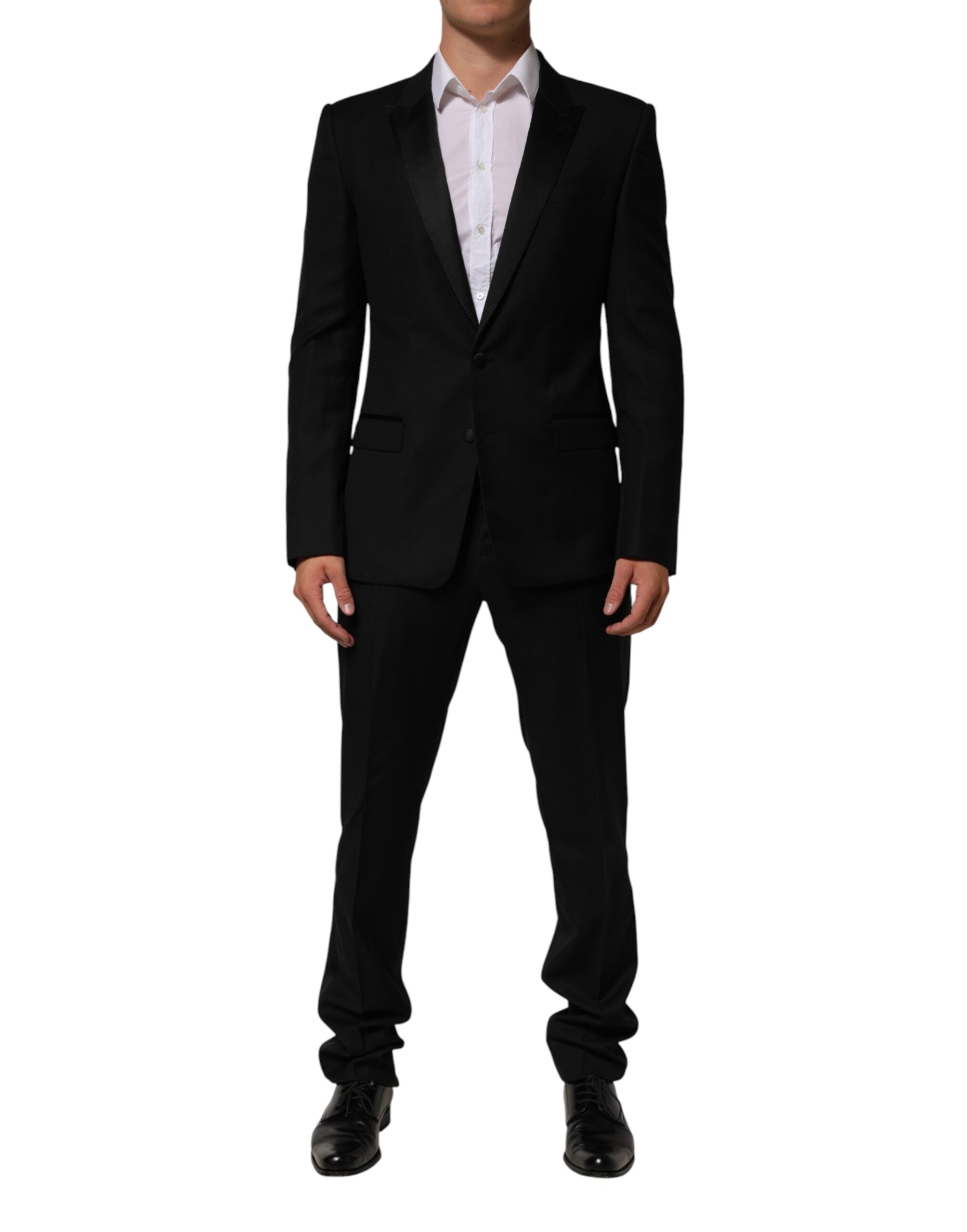 Dolce & Gabbana Black 2 Buttons Jacket Formal 2 Piece Suit Dolce & Gabbana