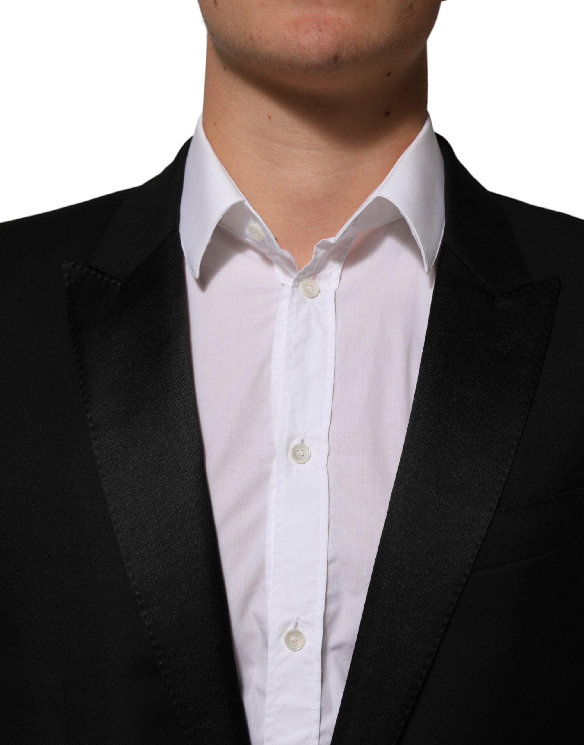 Dolce & Gabbana Black 2 Buttons Jacket Formal 2 Piece Suit Dolce & Gabbana