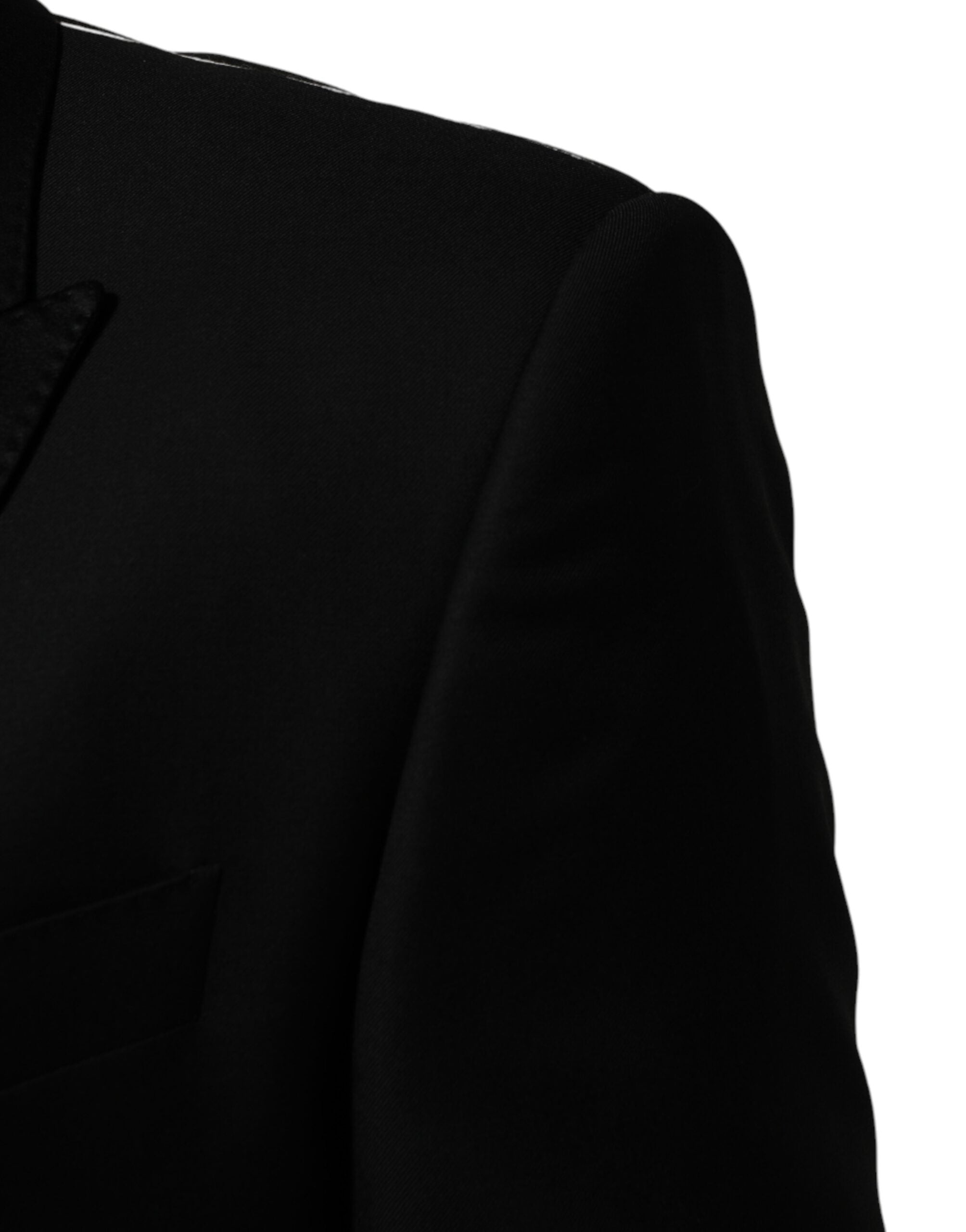 Dolce & Gabbana Black 2 Buttons Jacket Formal 2 Piece Suit Dolce & Gabbana