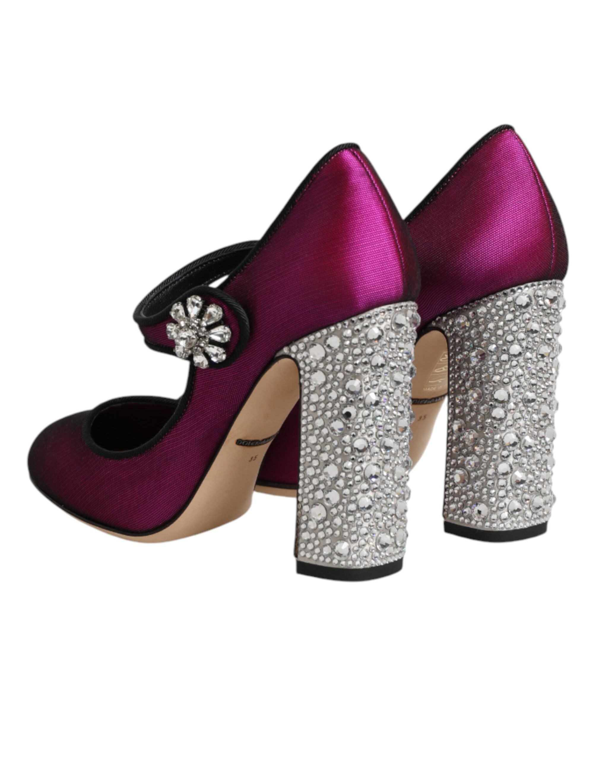 Dolce & Gabbana Pink Embellished High Heels Pumps Shoes Dolce & Gabbana