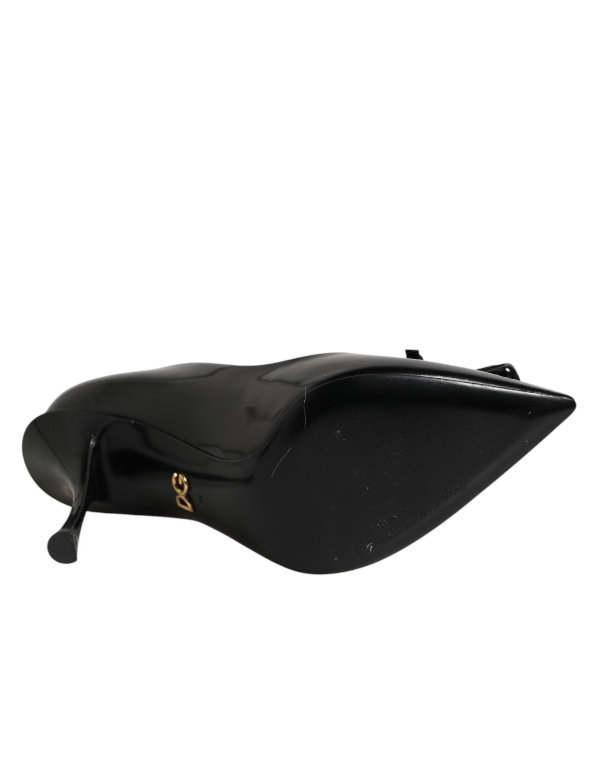Dolce & Gabbana Black Bag Embellished Heels Pumps Shoes Dolce & Gabbana