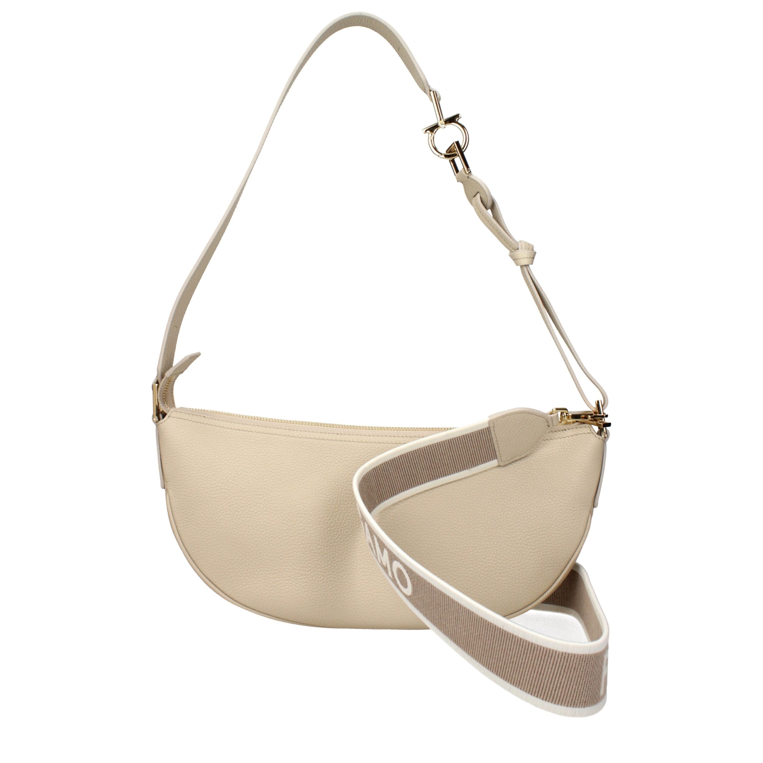 Salvatore Ferragamo Gray Leather Shoulder Bag Salvatore Ferragamo