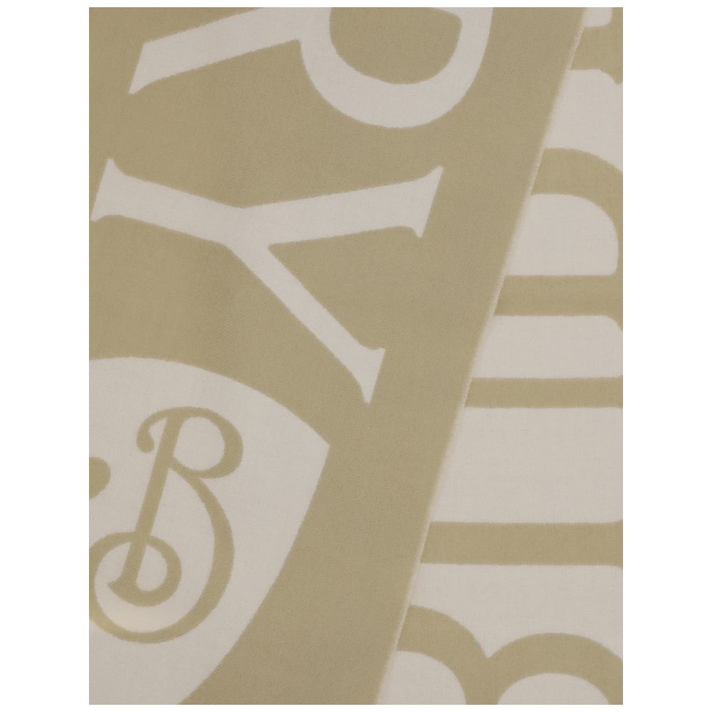 Burberry Beige Wool Scarf Burberry
