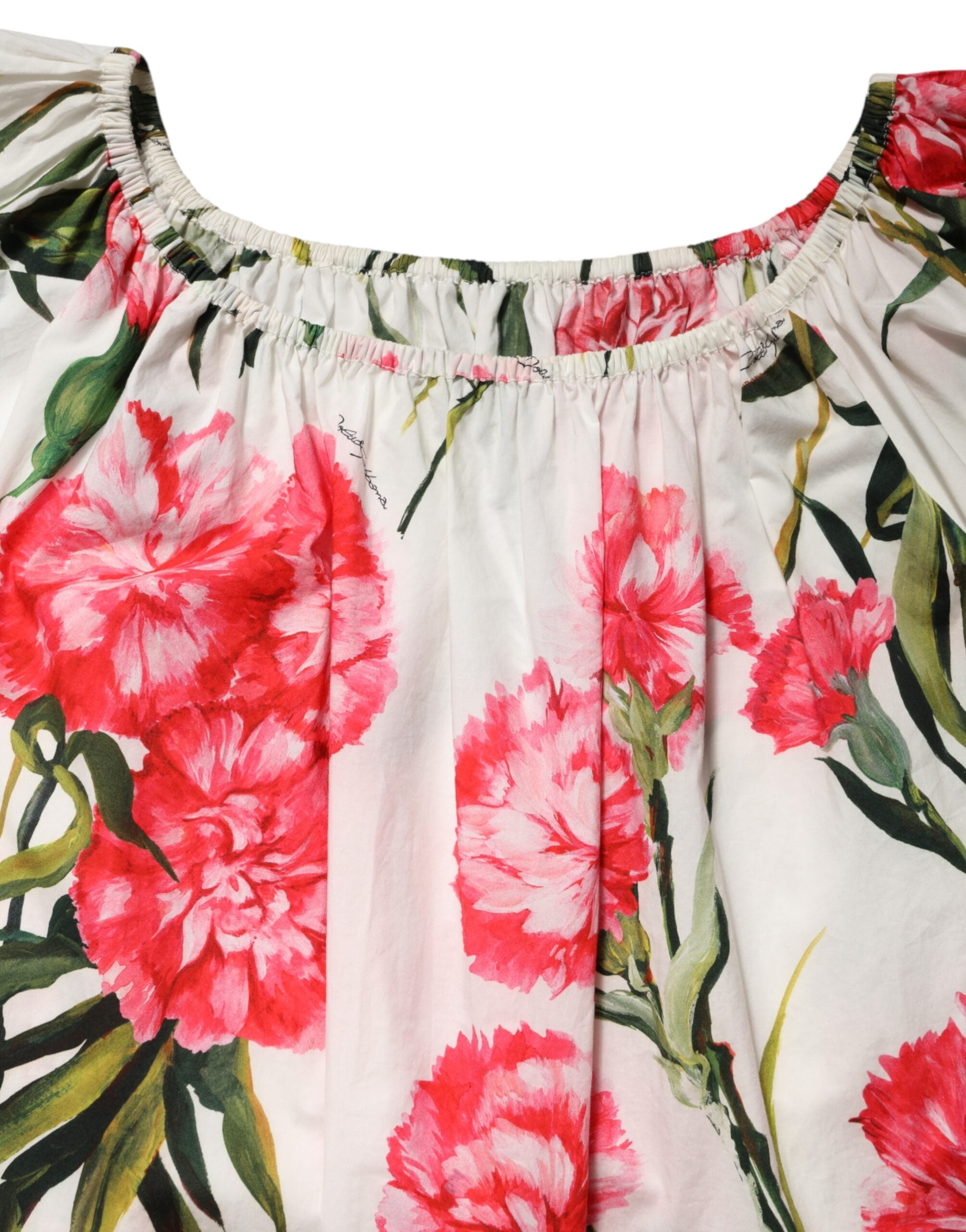 Dolce & Gabbana Multicolor Floral Off Shoulder Blouse Top Dolce & Gabbana