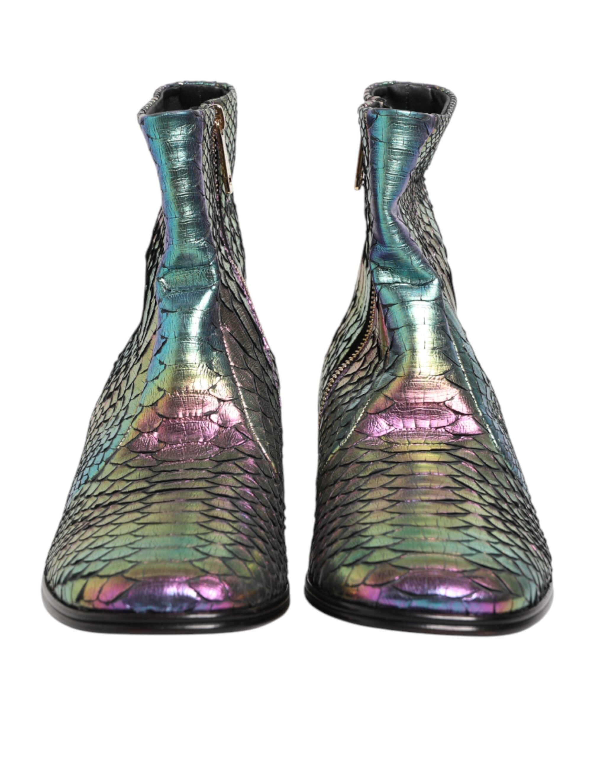 Dolce & Gabbana Multicolor Chelsea Short Ankle Boots Shoes Dolce & Gabbana