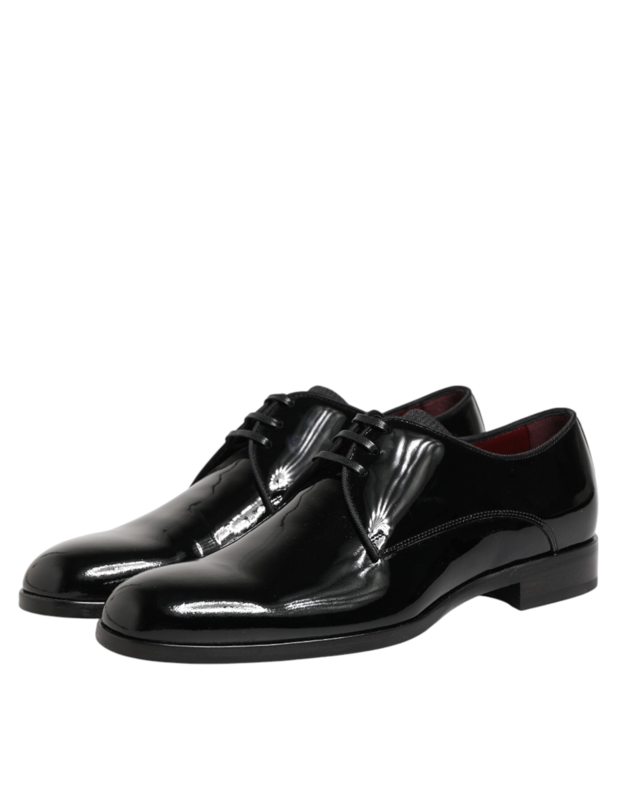 Dolce & Gabbana Black Calfskin Leather Derby Dress Shoes Dolce & Gabbana