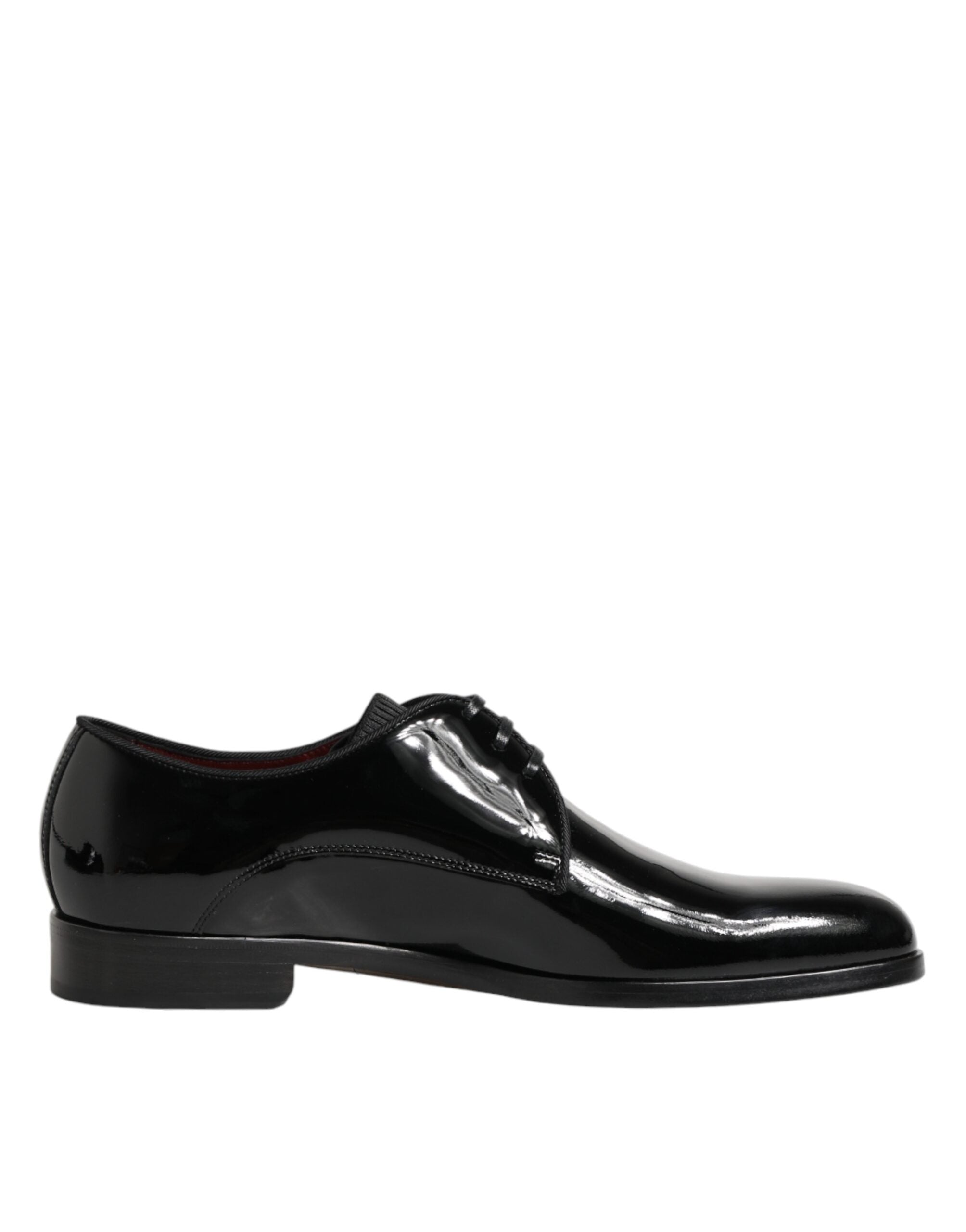 Dolce & Gabbana Black Calfskin Leather Derby Dress Shoes Dolce & Gabbana
