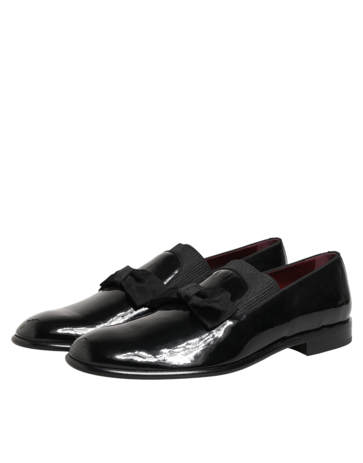 Dolce & Gabbana Black Leather Slip On Dress Men Loafers Shoes