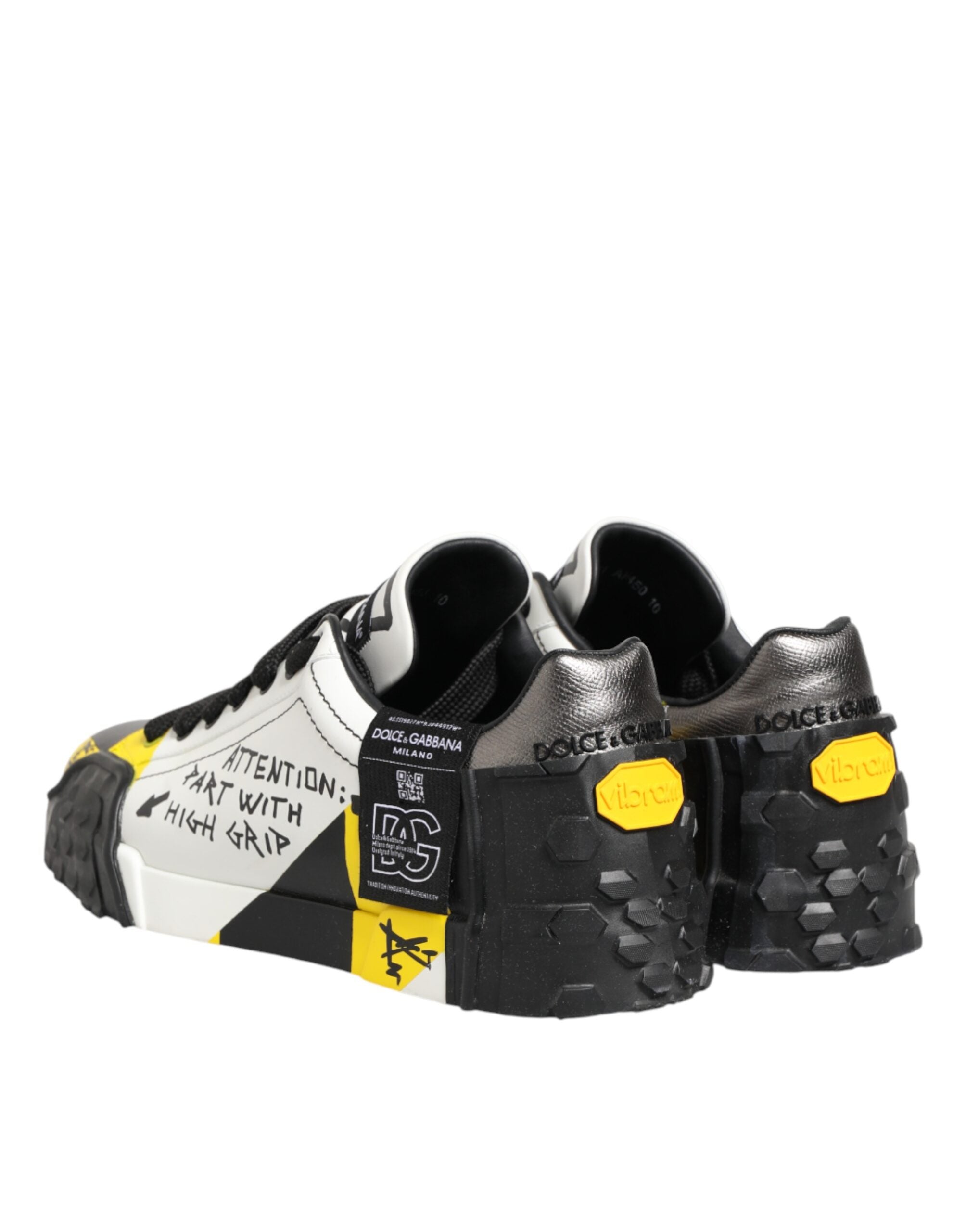 Dolce & Gabbana Multicolor Leather Graffiti Low Top Sneakers Shoes Dolce & Gabbana
