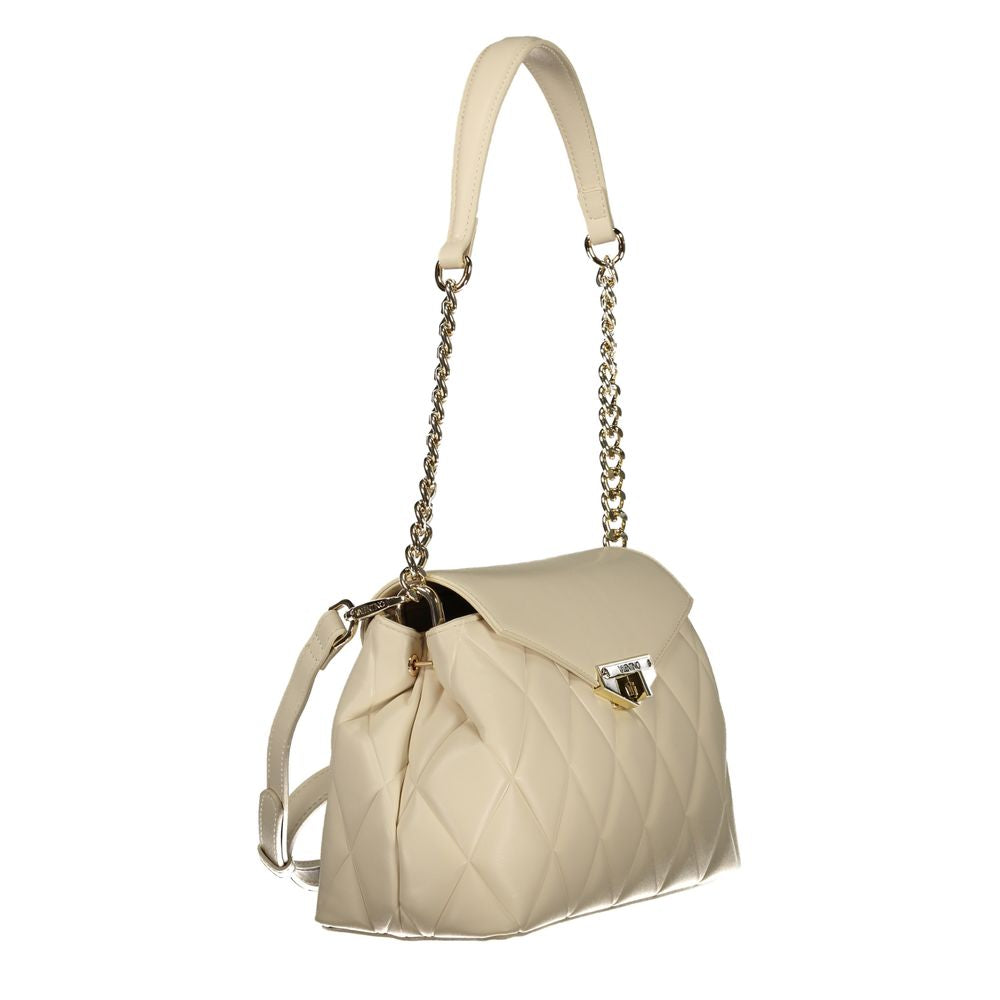 Mario Valentino Beige Polyurethane Women Shoulder Bag Mario Valentino