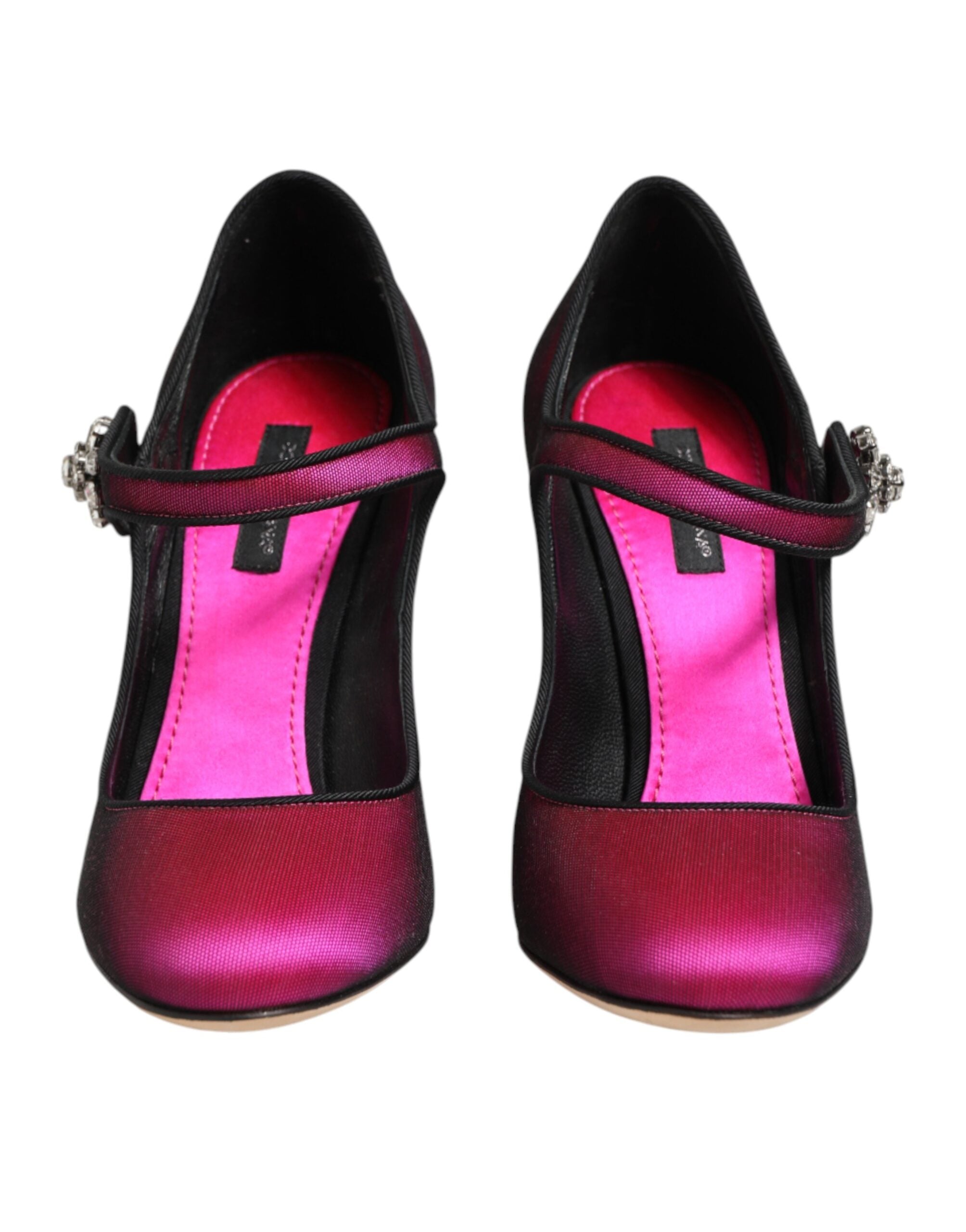 Dolce & Gabbana Pink Strass Mary Janes Heels Pumps Shoes Dolce & Gabbana