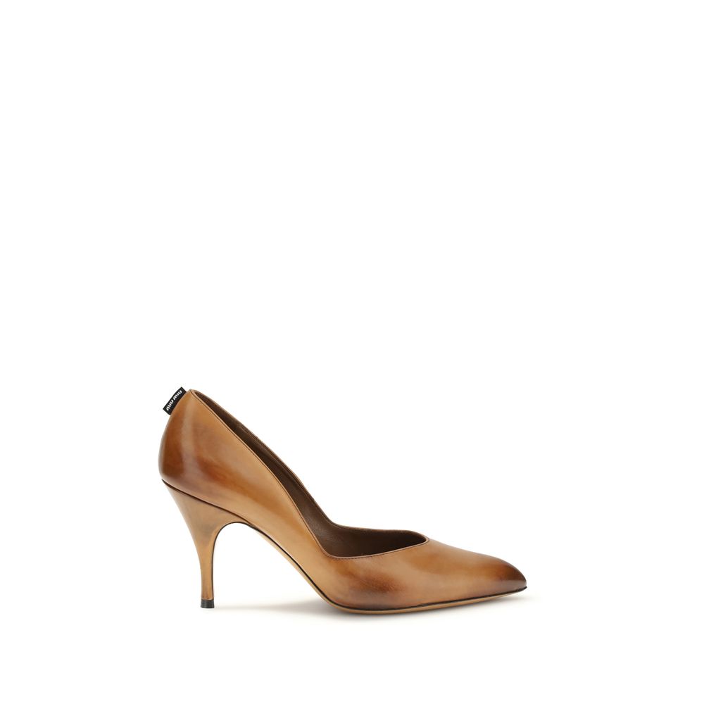 Miu Miu Beige Leather High Heel Pumps Miu Miu