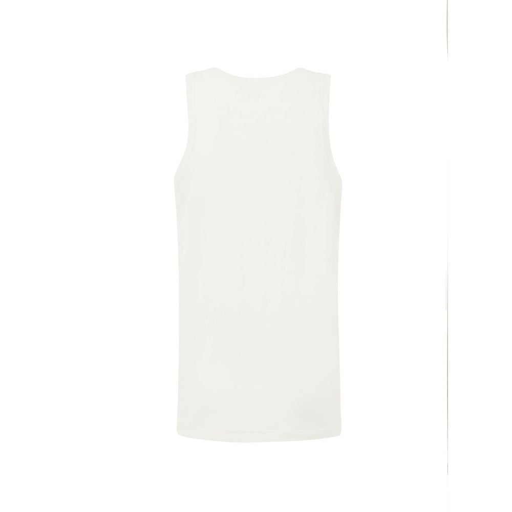 Jil Sander White Cotton Sleveless Jacket Jil Sander