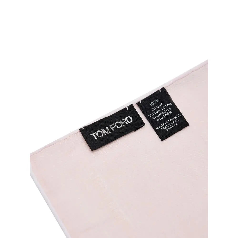 Tom Ford Pink Cotton Pocket Square Tom Ford