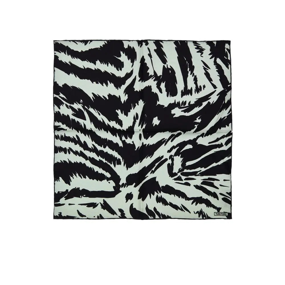 Tom Ford Gray Silk Pocket Square Tom Ford