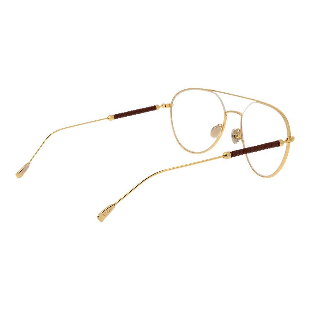 Tod's Gold Metal Glasses (Frames) Tod's