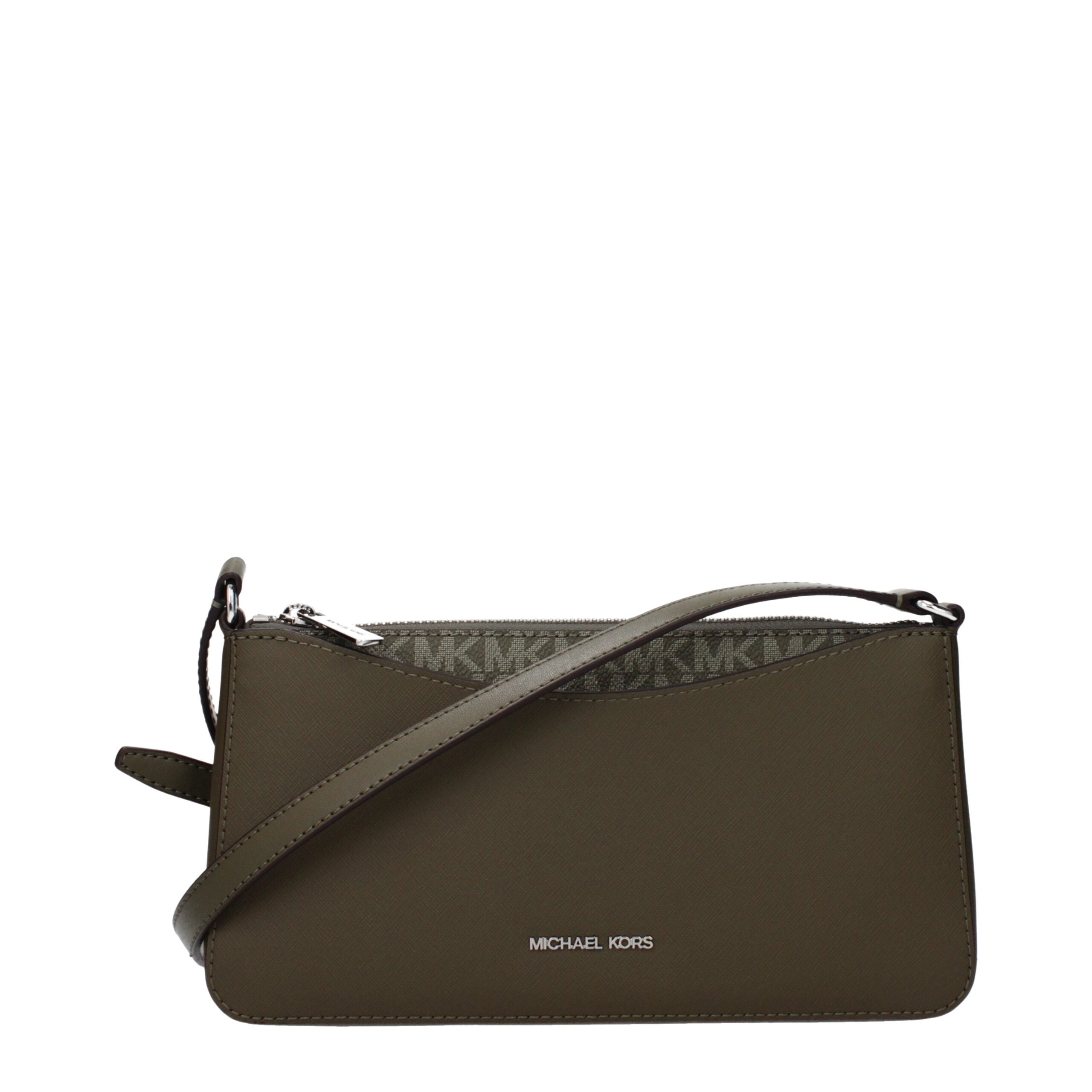 Michael Kors Green Fabric Crossbody Bag Michael Kors