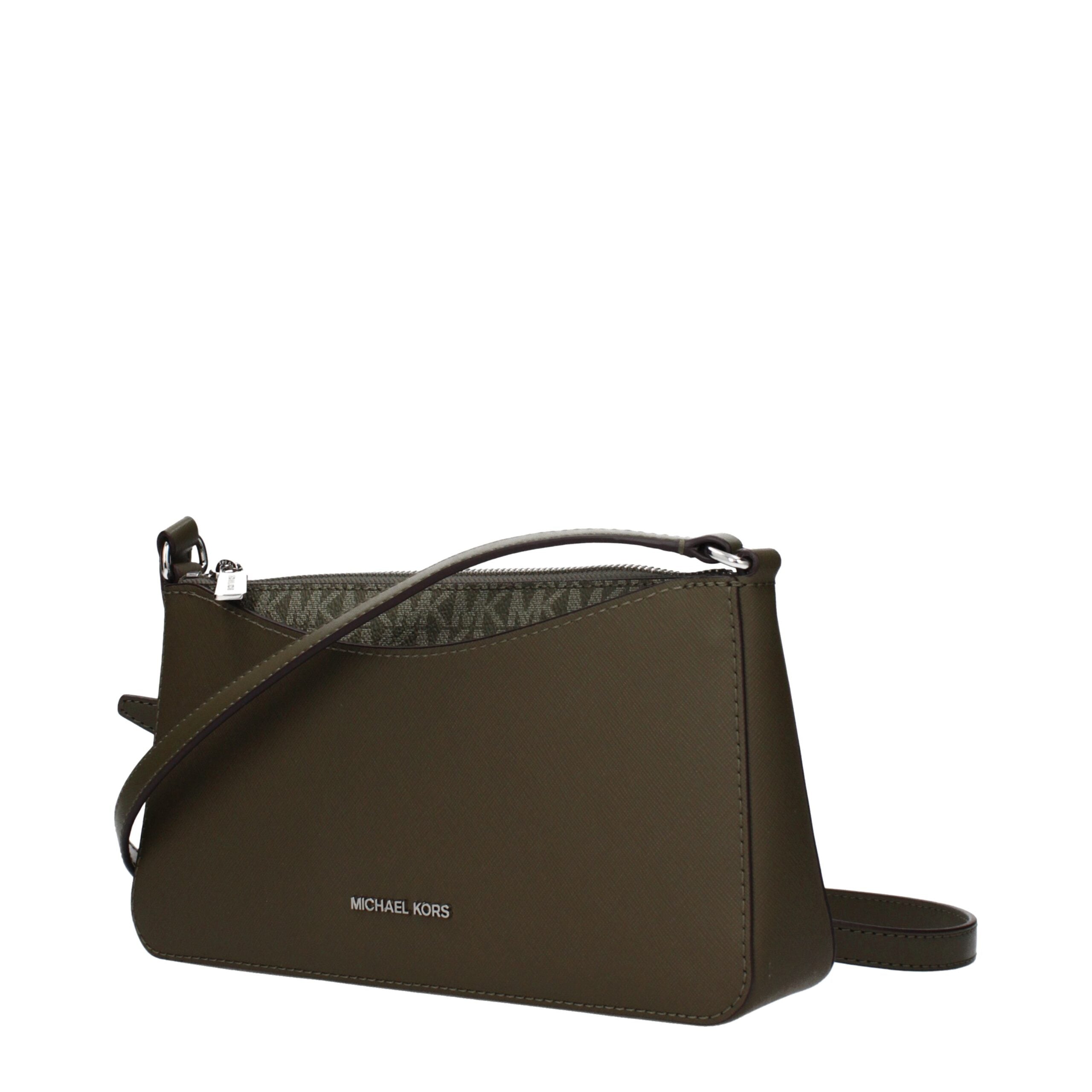 Michael Kors Green Fabric Crossbody Bag Michael Kors