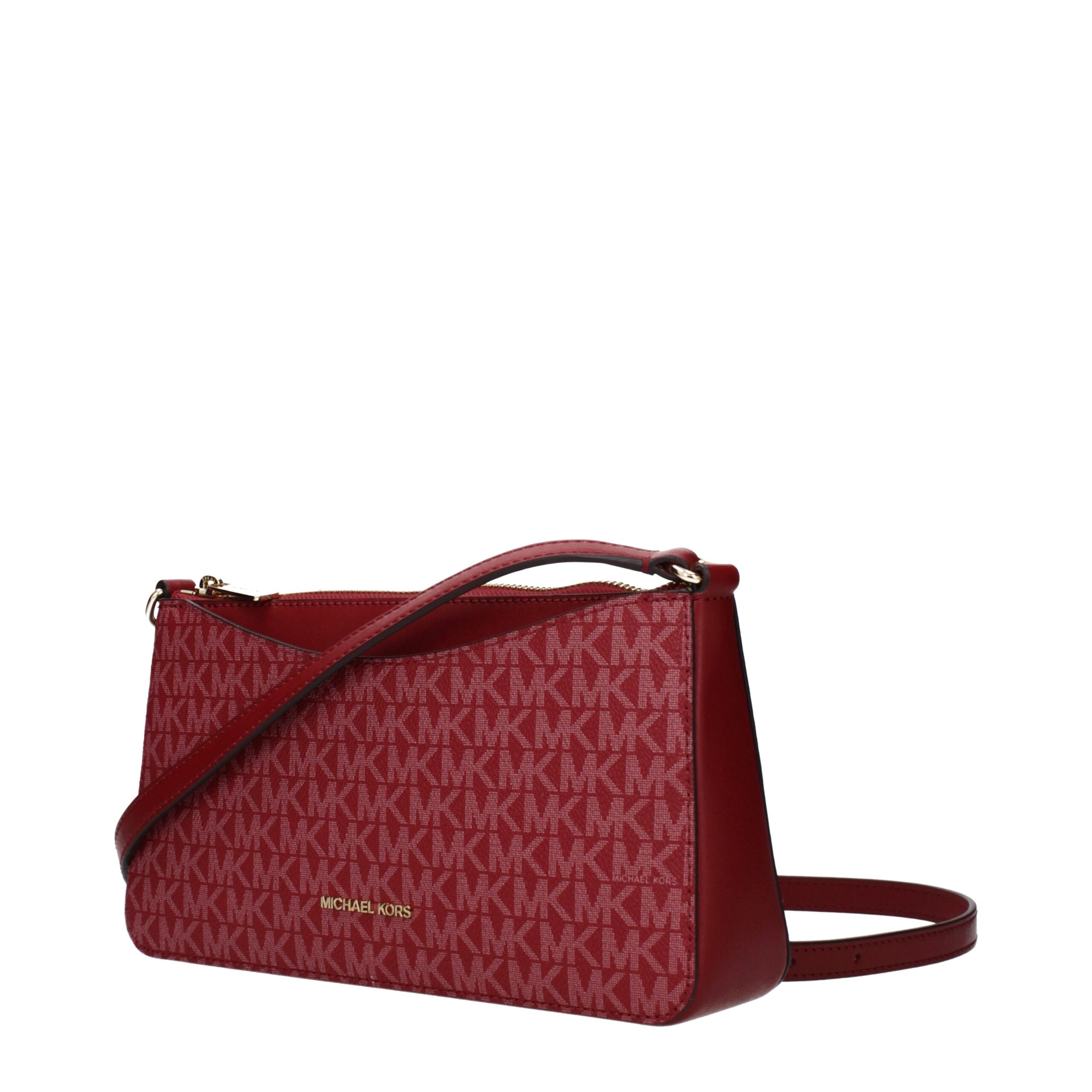 Michael Kors Red Fabric Crossbody Bag Michael Kors