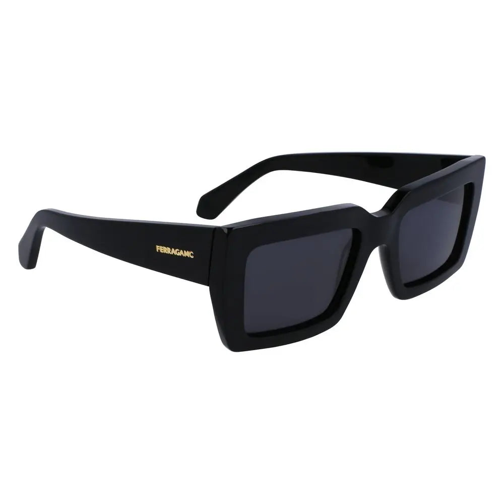Ferragamo Black Acetate Sunglasses Ferragamo