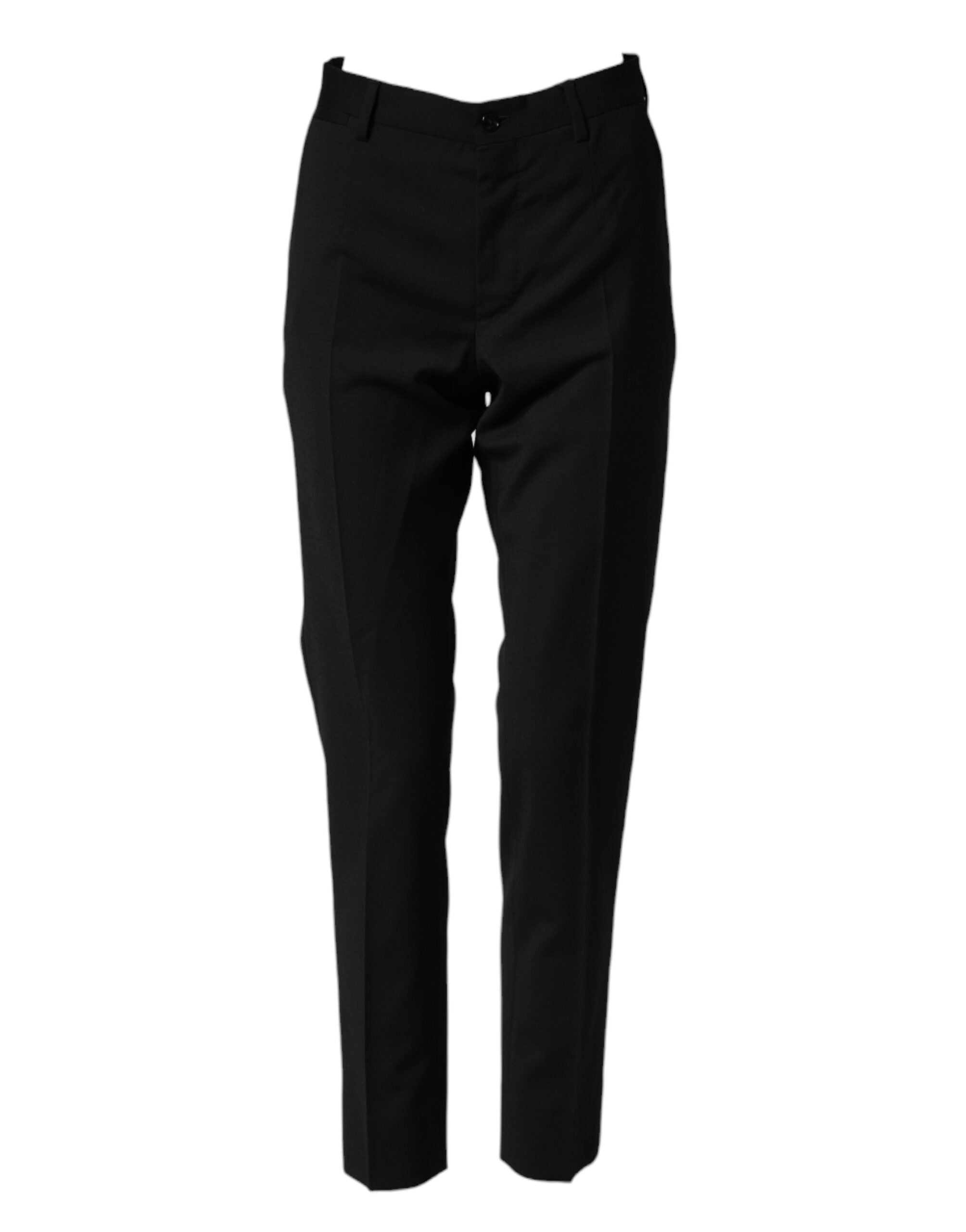 Dolce & Gabbana Black Wool Formal Dress Men Trouser Pants Dolce & Gabbana