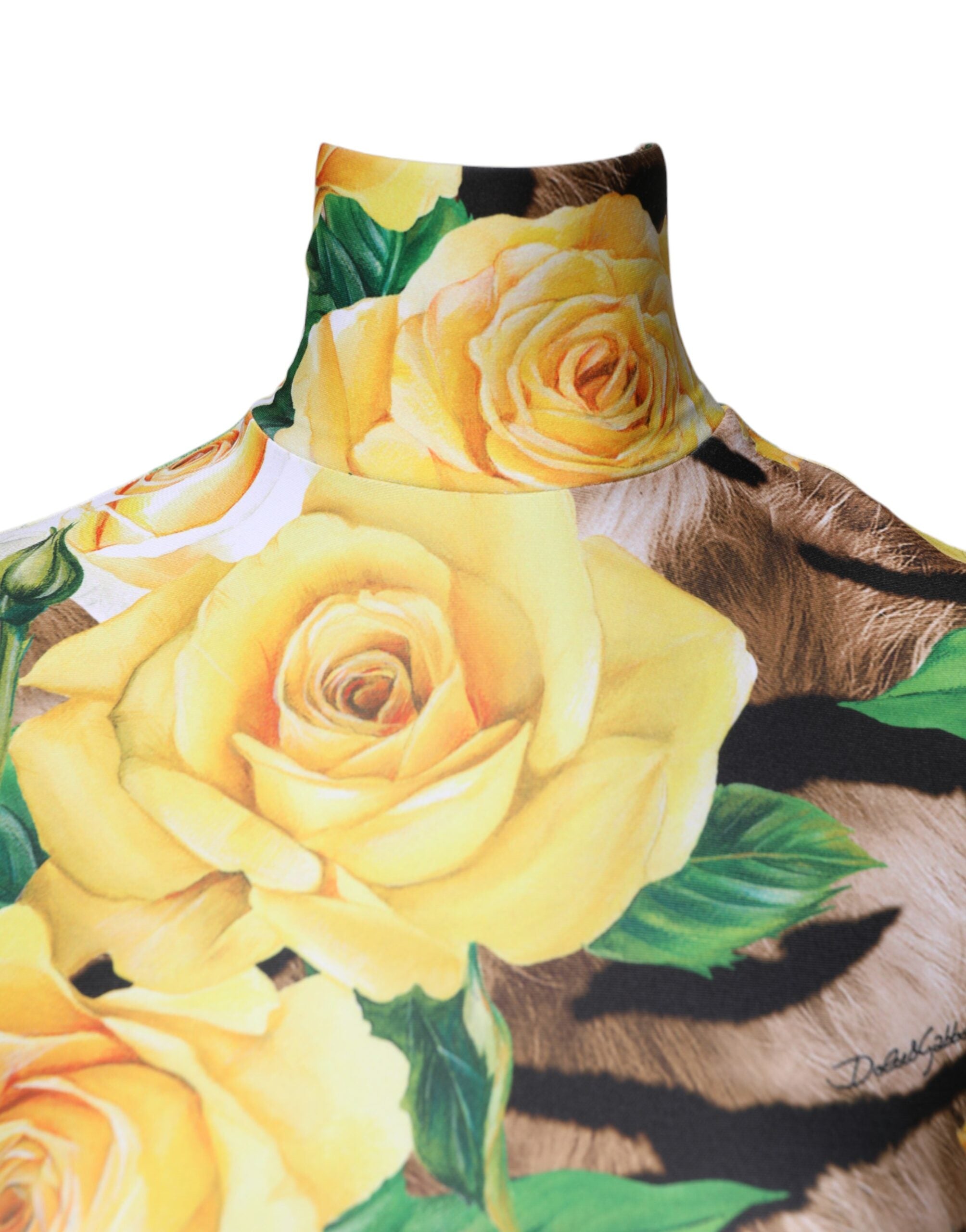 Dolce & Gabbana Multicolor Floral Print Sheath Mini Dress Dolce & Gabbana