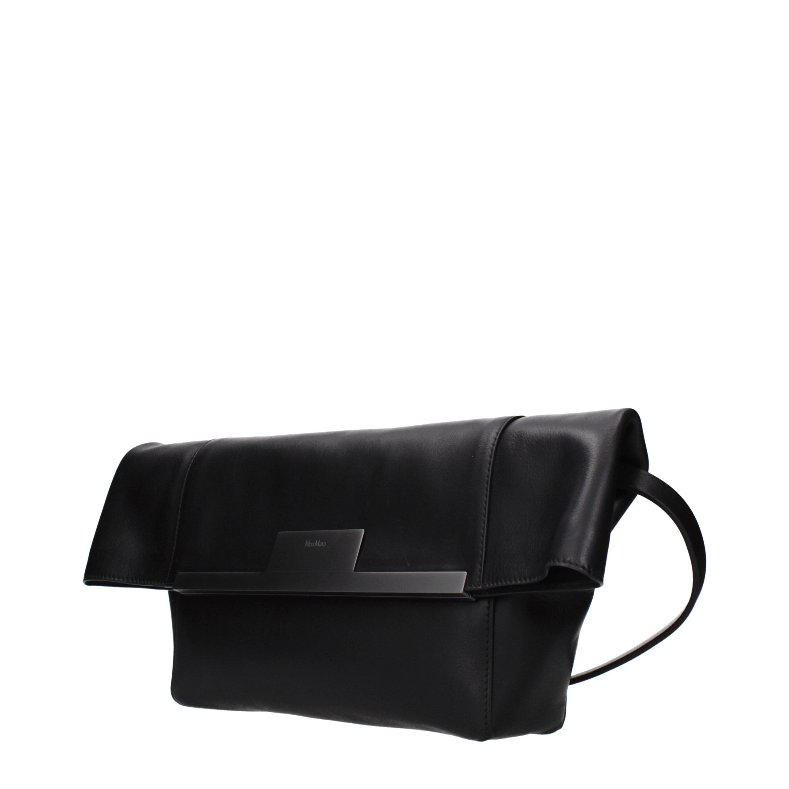 Max Mara Black Leather Shoulder Bag Max Mara
