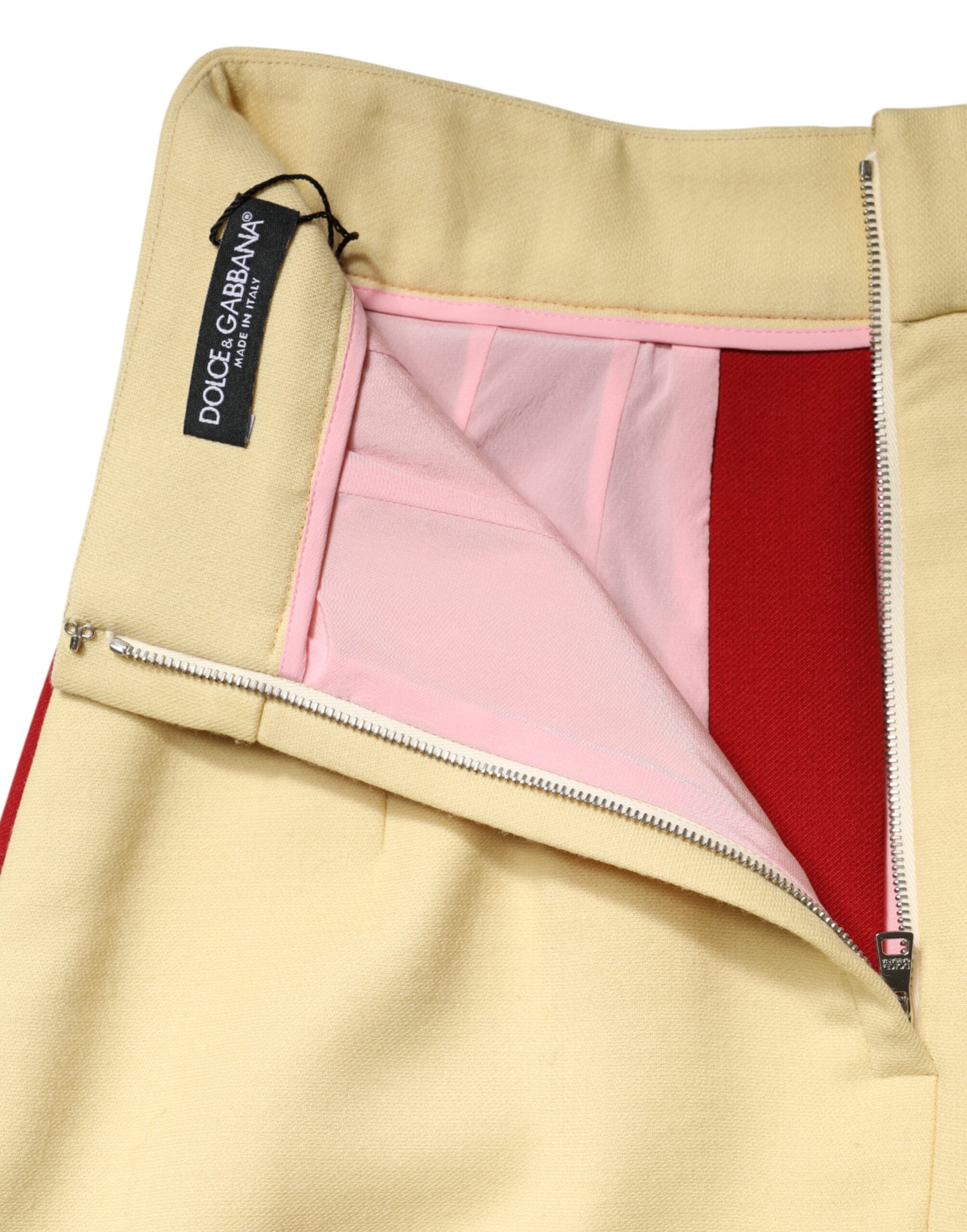 Dolce & Gabbana Multicolor Wool Casual High Waist Mini Skirt Dolce & Gabbana