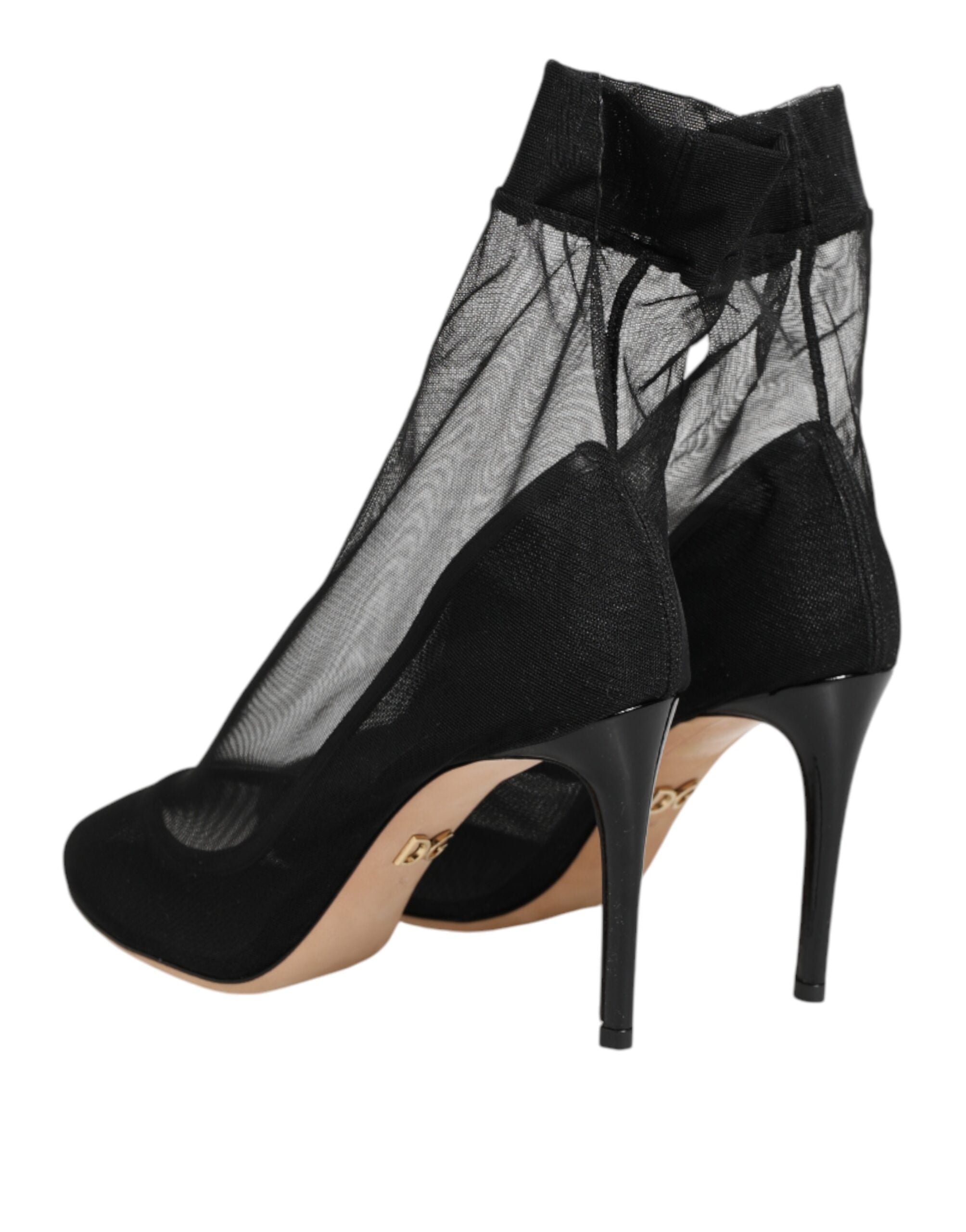 Dolce & Gabbana Black Nylon Stretch Mesh Sock Boots  Shoes Dolce & Gabbana