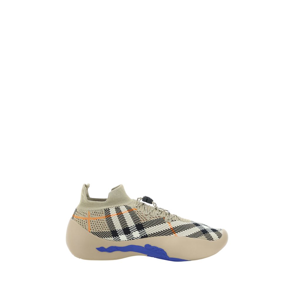Burberry Brown Polyester Athletic Sneakers Burberry