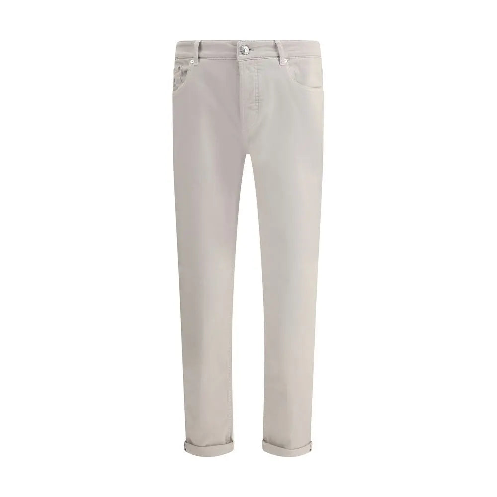 Brunello Cucinelli Beige Cotton Jeans Denim Brunello Cucinelli
