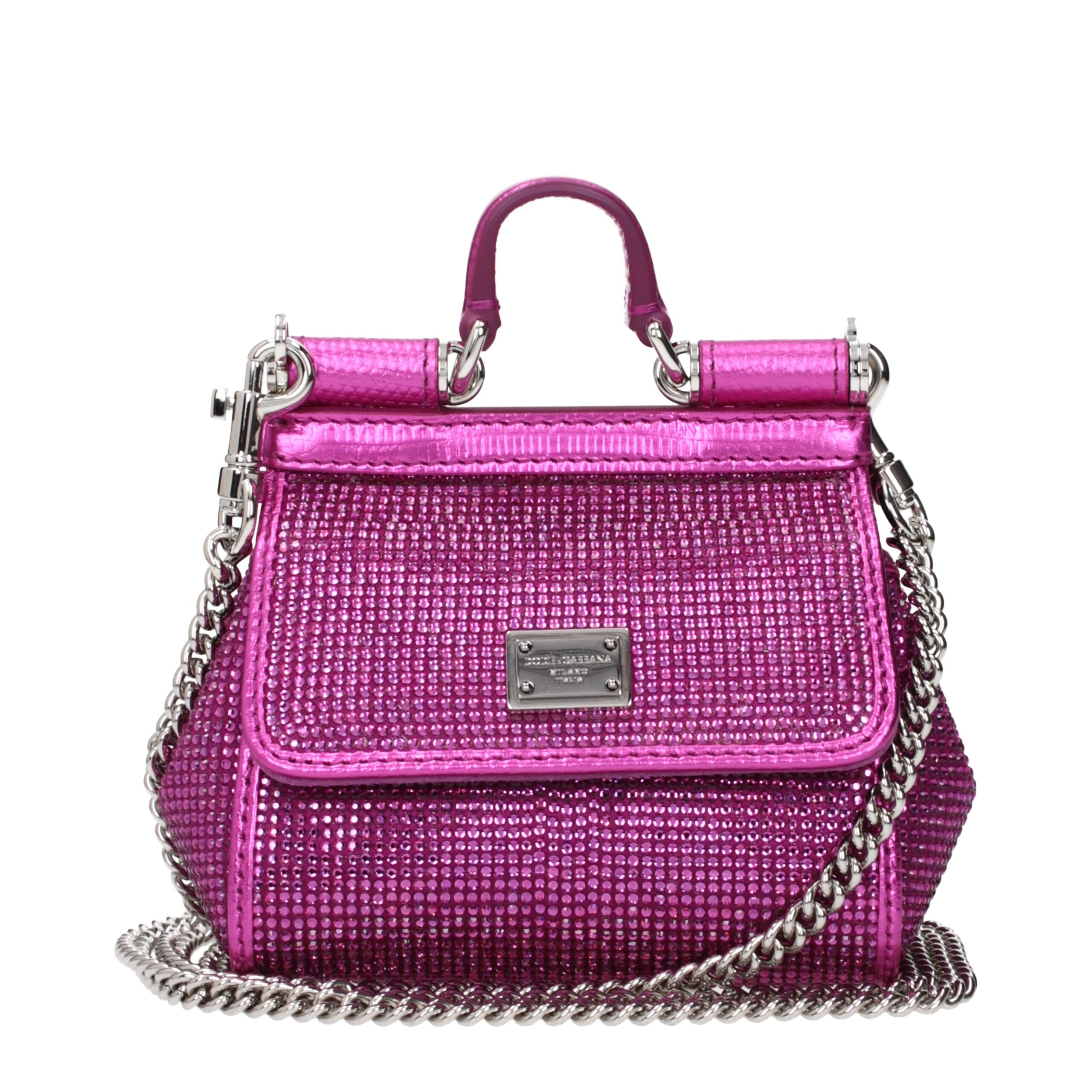 Dolce & Gabbana Pink Satin Handbag Dolce & Gabbana