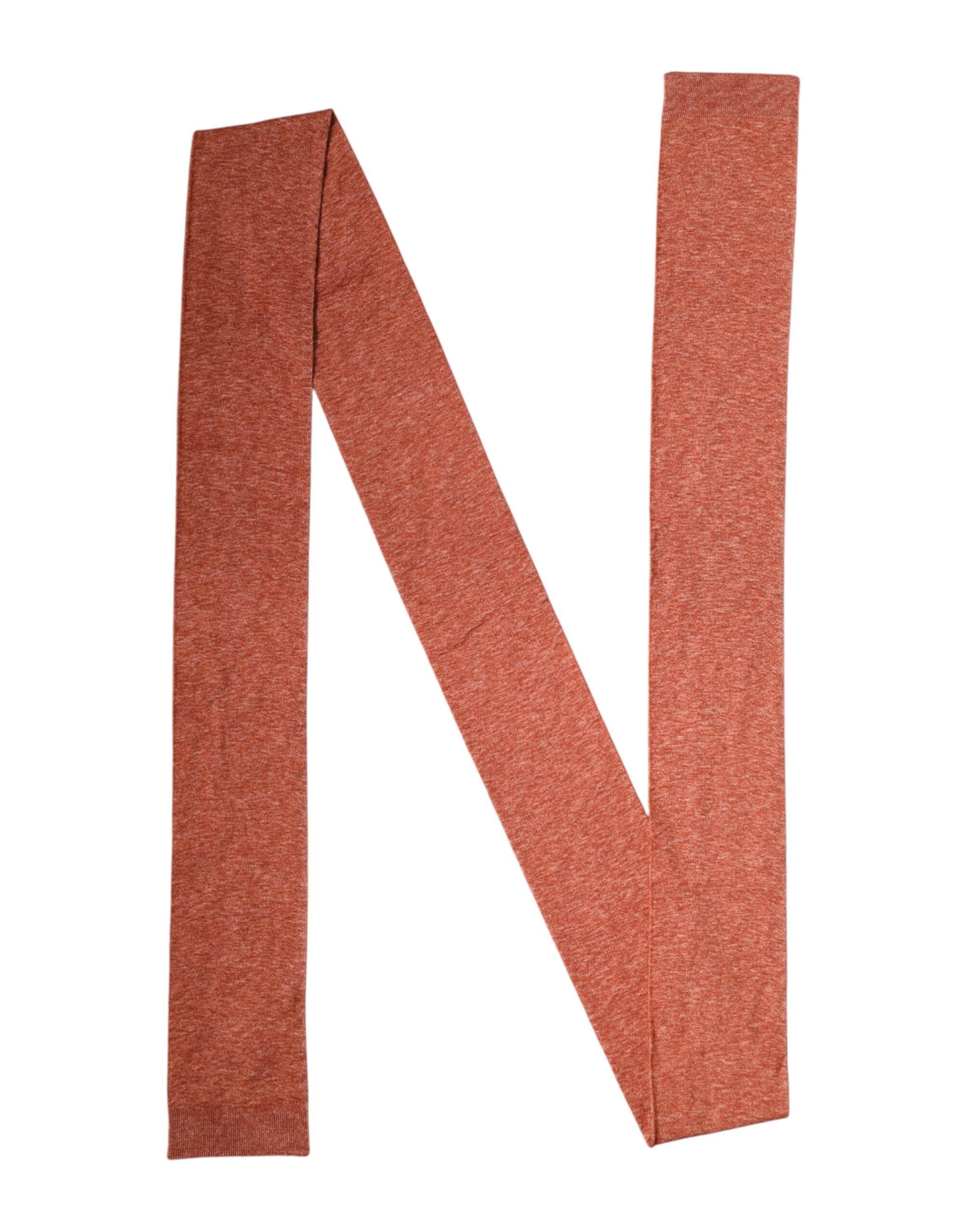 Dolce & Gabbana Orange Silk Cashmere Neck Wrap Shawl Scarf Dolce & Gabbana