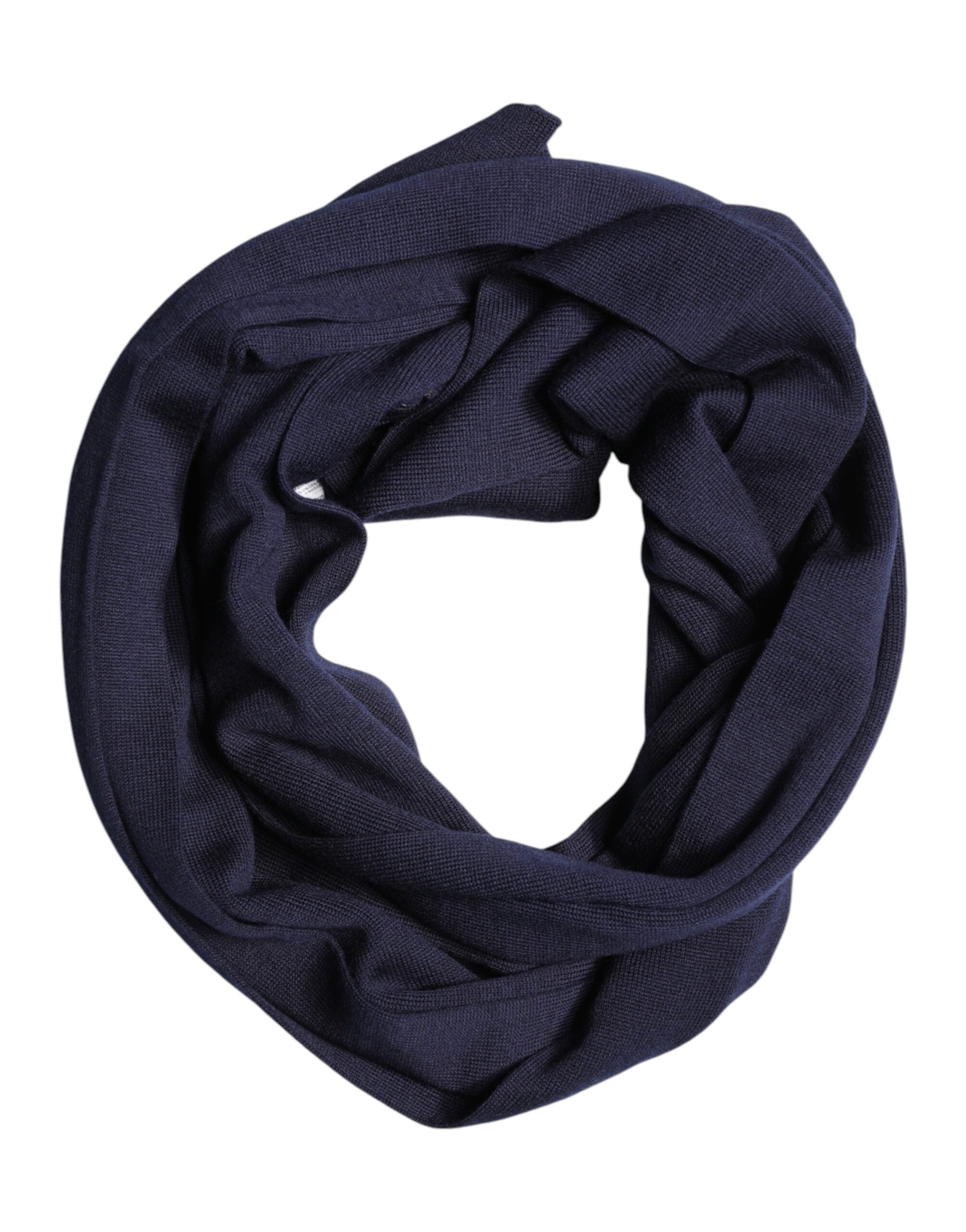 Dolce & Gabbana Blue Wool DG Loves London Neck Wrap Scarf Dolce & Gabbana