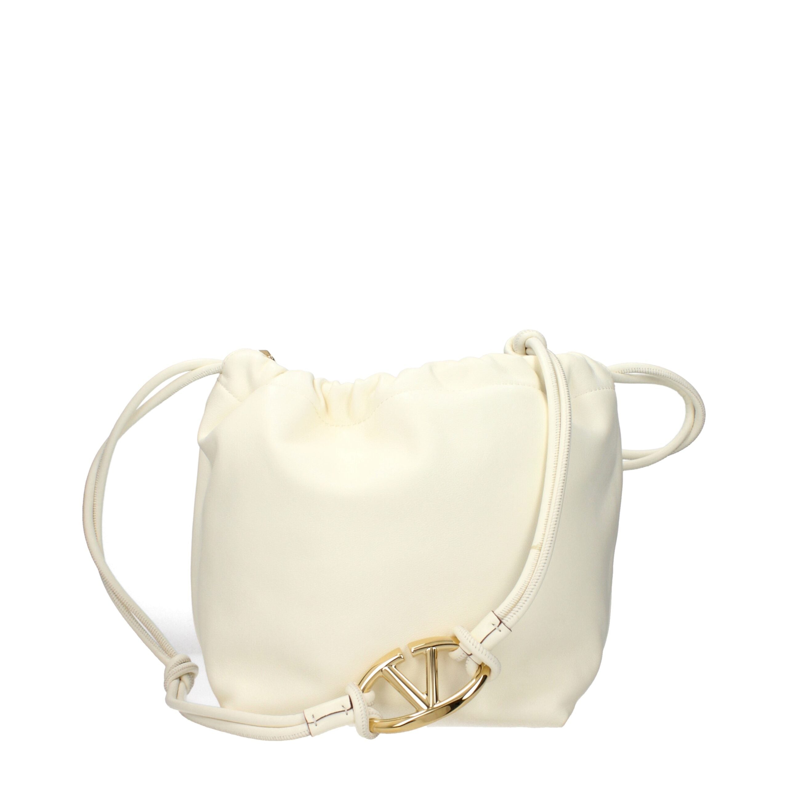 Valentino Garavani Beige Leather Shoulder Bag Valentino Garavani
