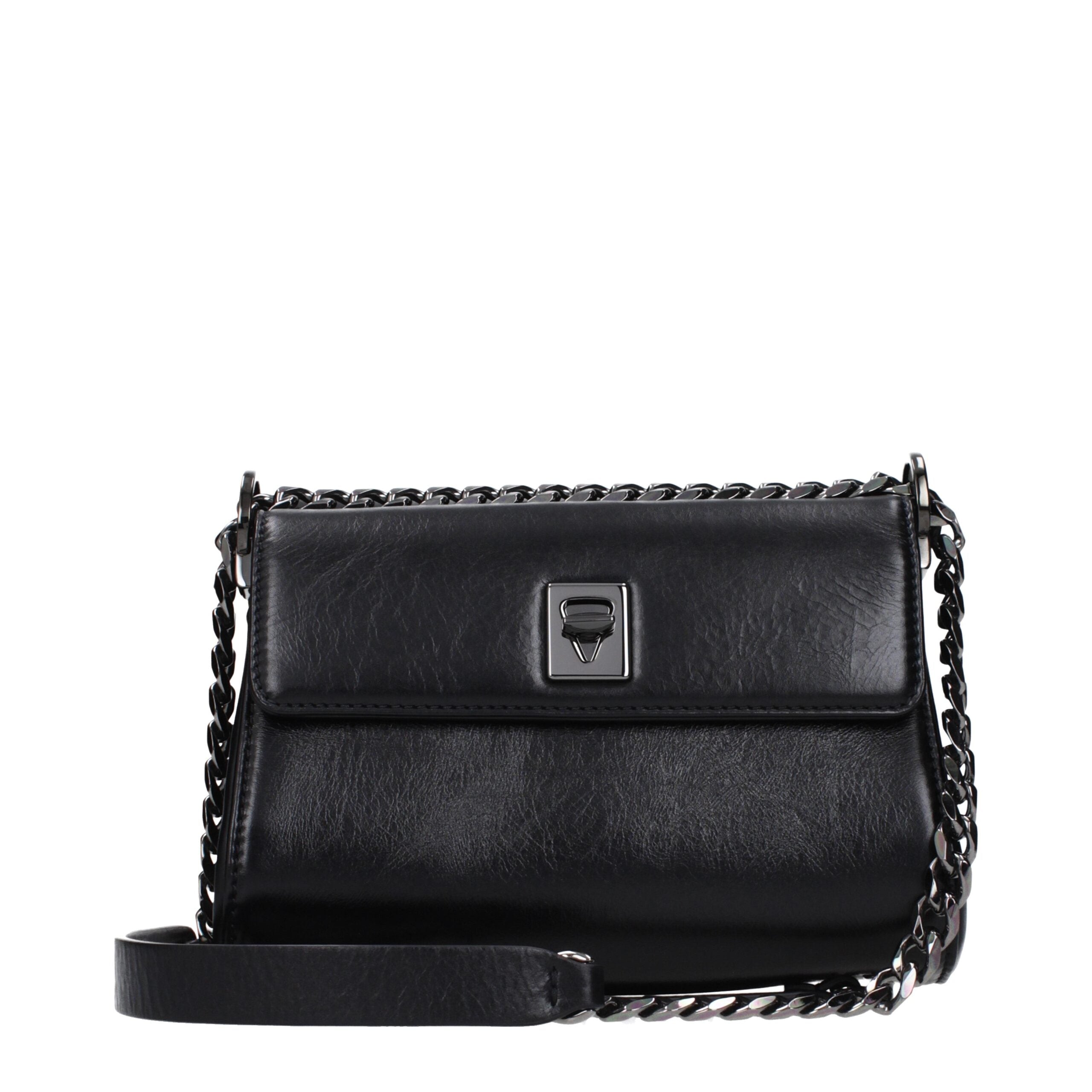 Valentino Garavani Black Leather Crossbody Bag Valentino Garavani