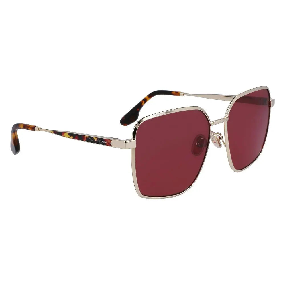 Victoria Beckham Gold Metal Sunglasses Victoria Beckham