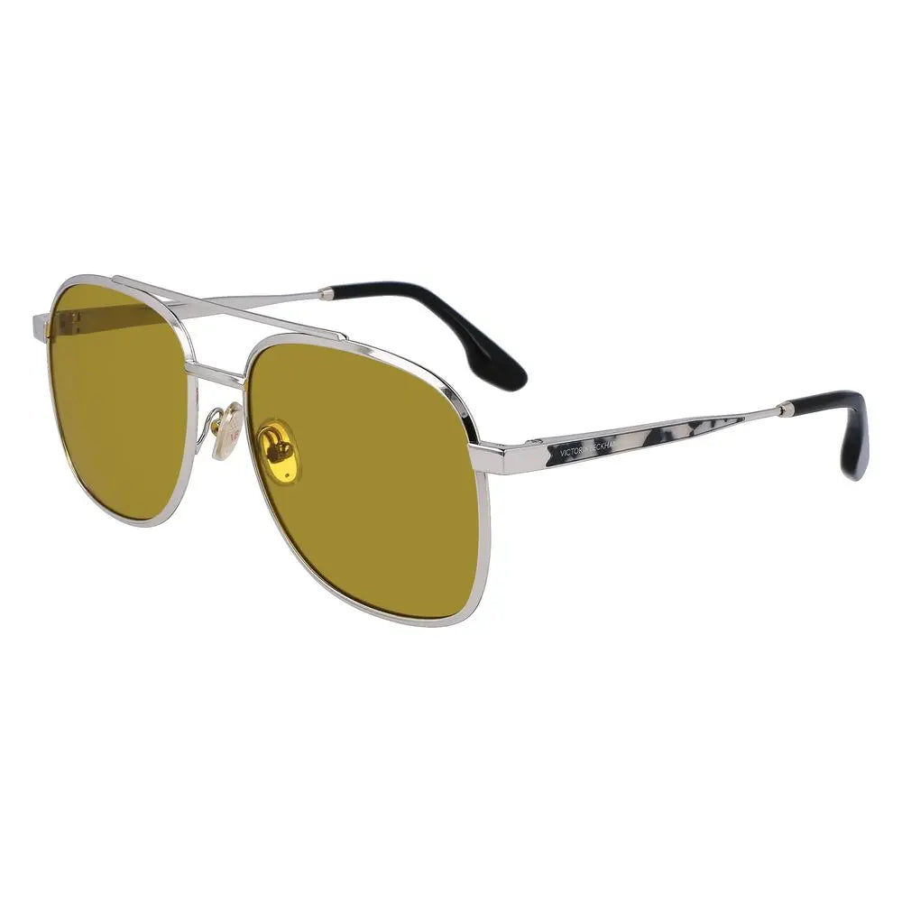 Victoria Beckham Gray Metal Sunglasses Victoria Beckham